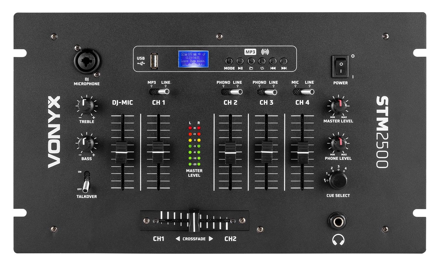 STM2500 5-Channel Mixer USB/MP3 with BT