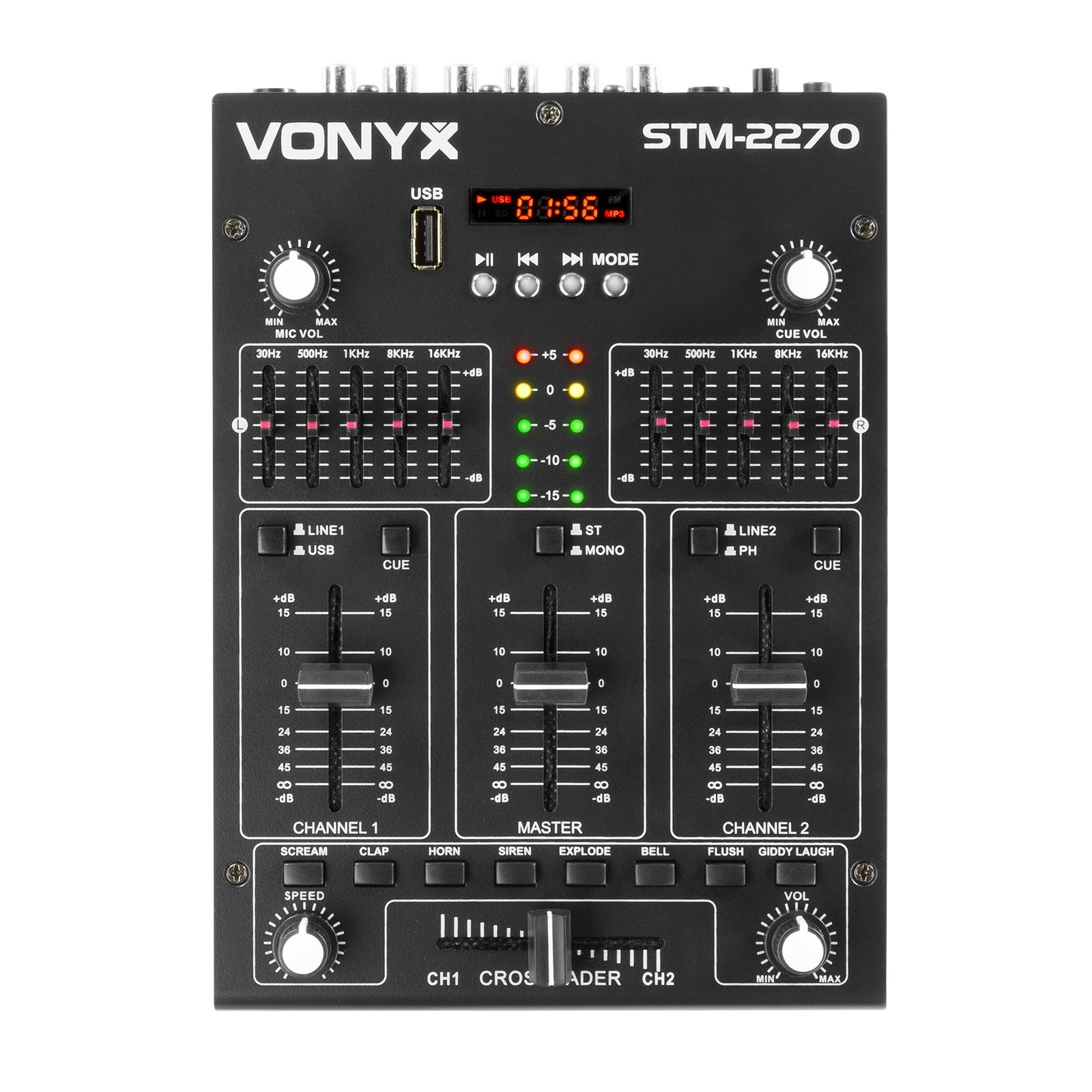 STM2270 4-Channel Mixer Sound Effects USB/MP3/BT
