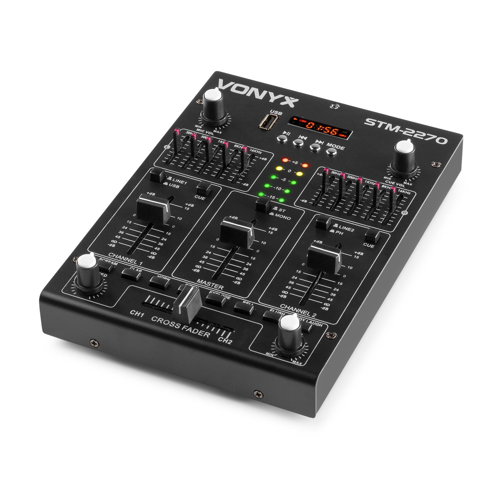STM2270 4-Channel Mixer Sound Effects USB/MP3/BT