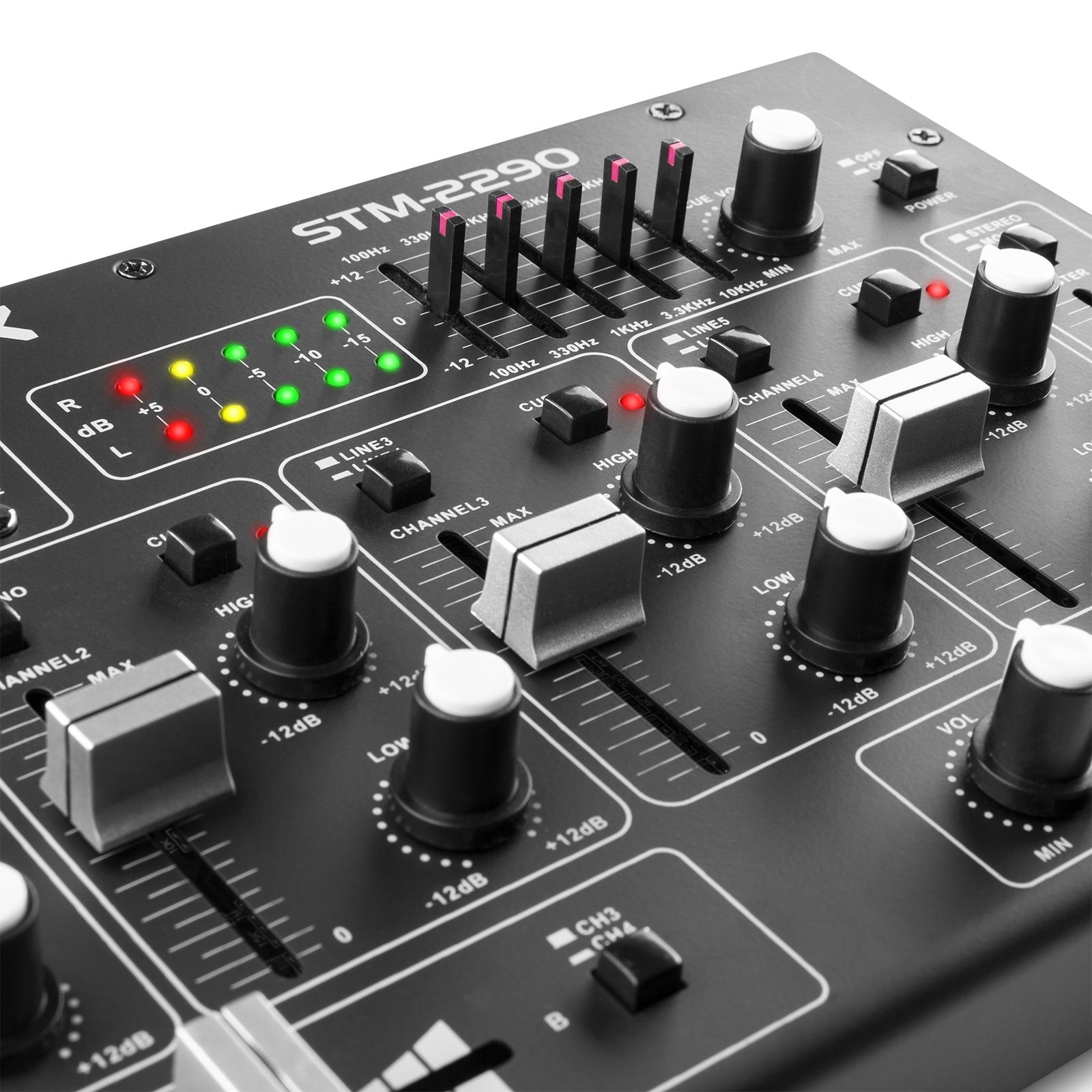 STM2290 8-Channel Mixer with Sound Effects USB/MP3/BT