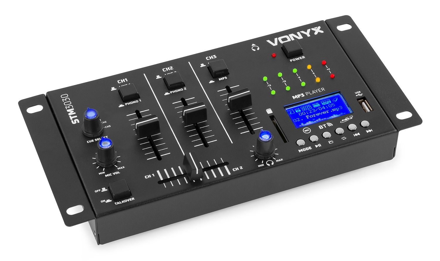 STM3030 6-Channel Mixer USB/MP3/BT/REC