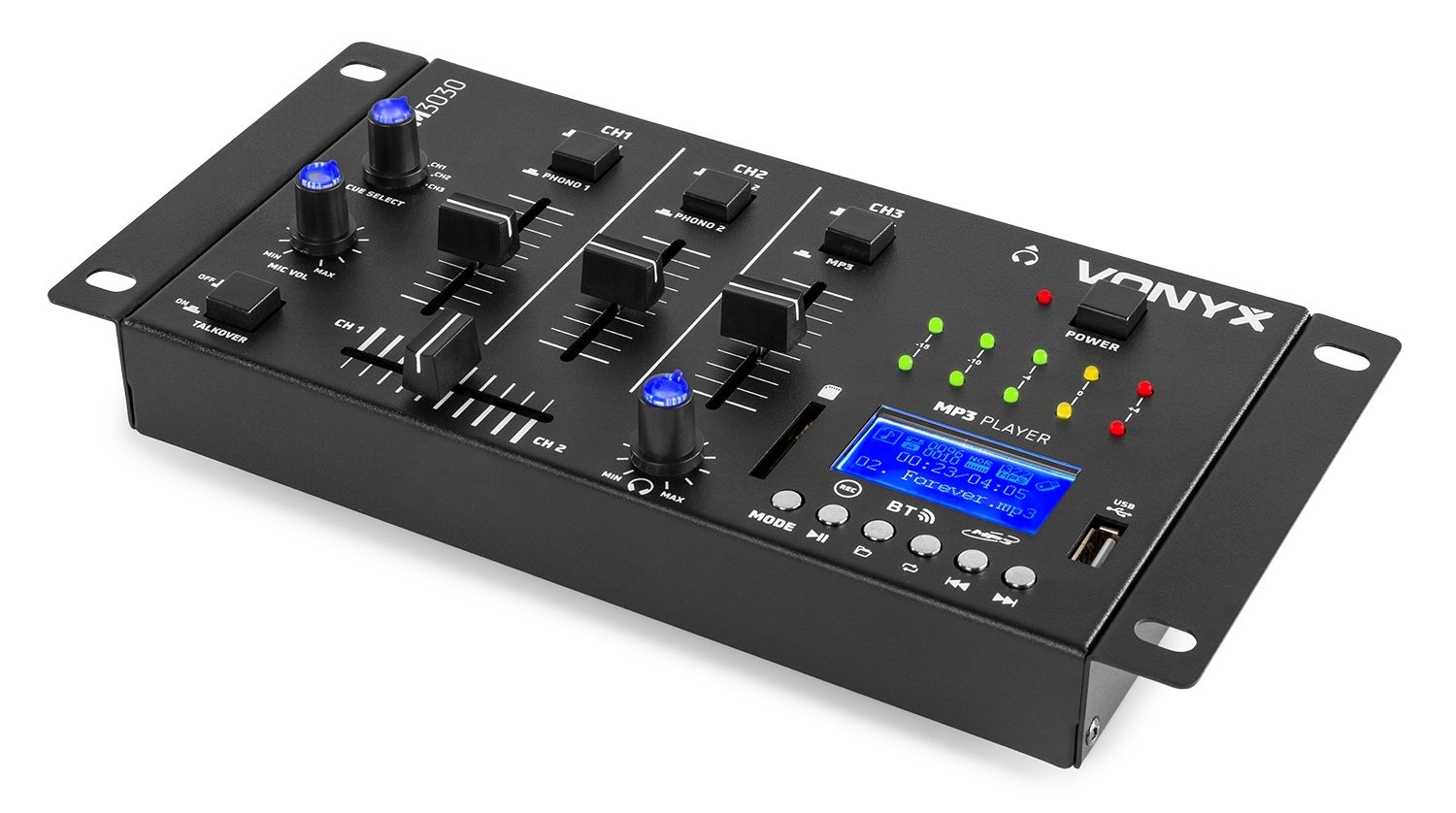 STM3030 6-Channel Mixer USB/MP3/BT/REC