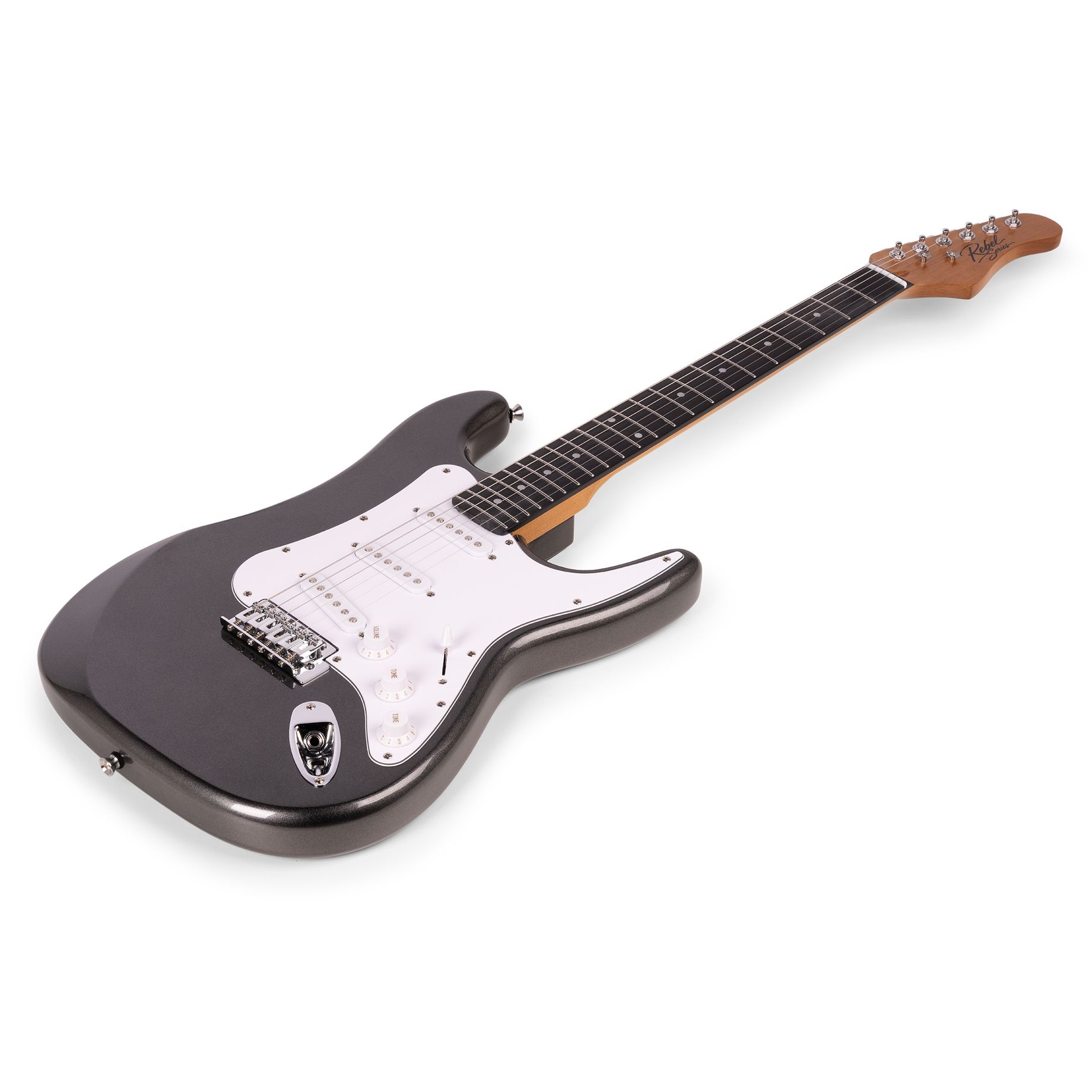 Rebel ST Electric Guitar Metallic Black