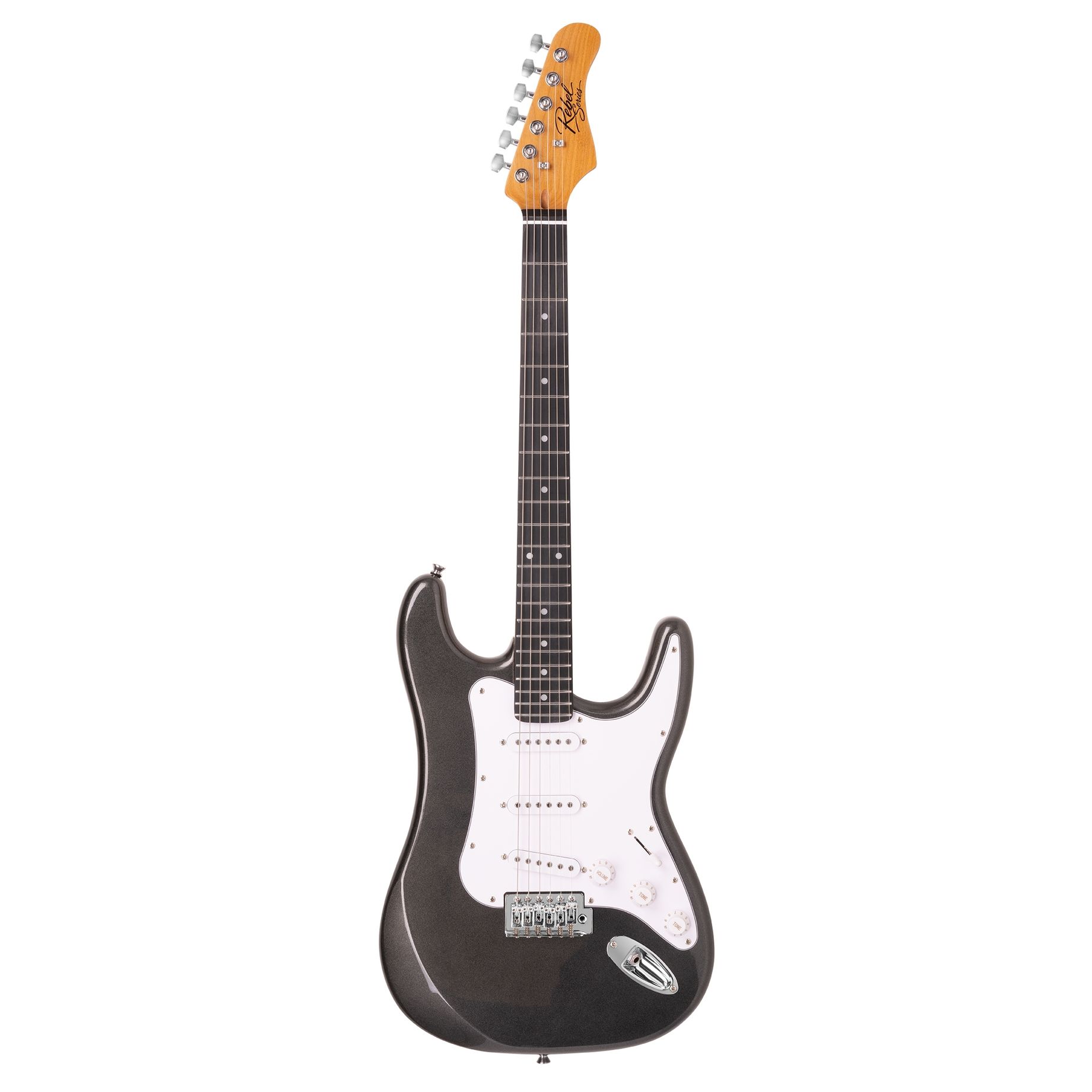 Rebel ST Electric Guitar Metallic Black