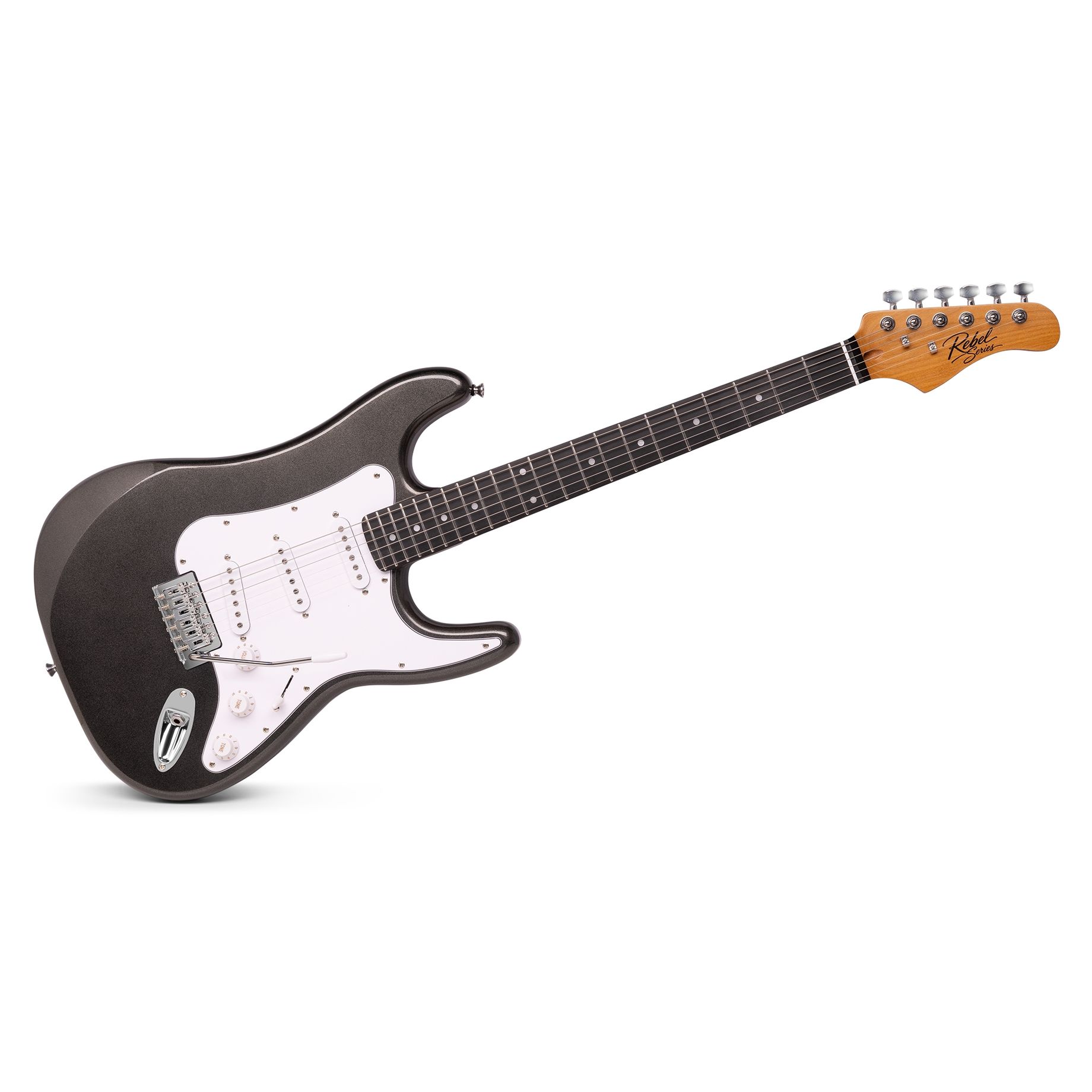 Rebel ST Electric Guitar Metallic Black