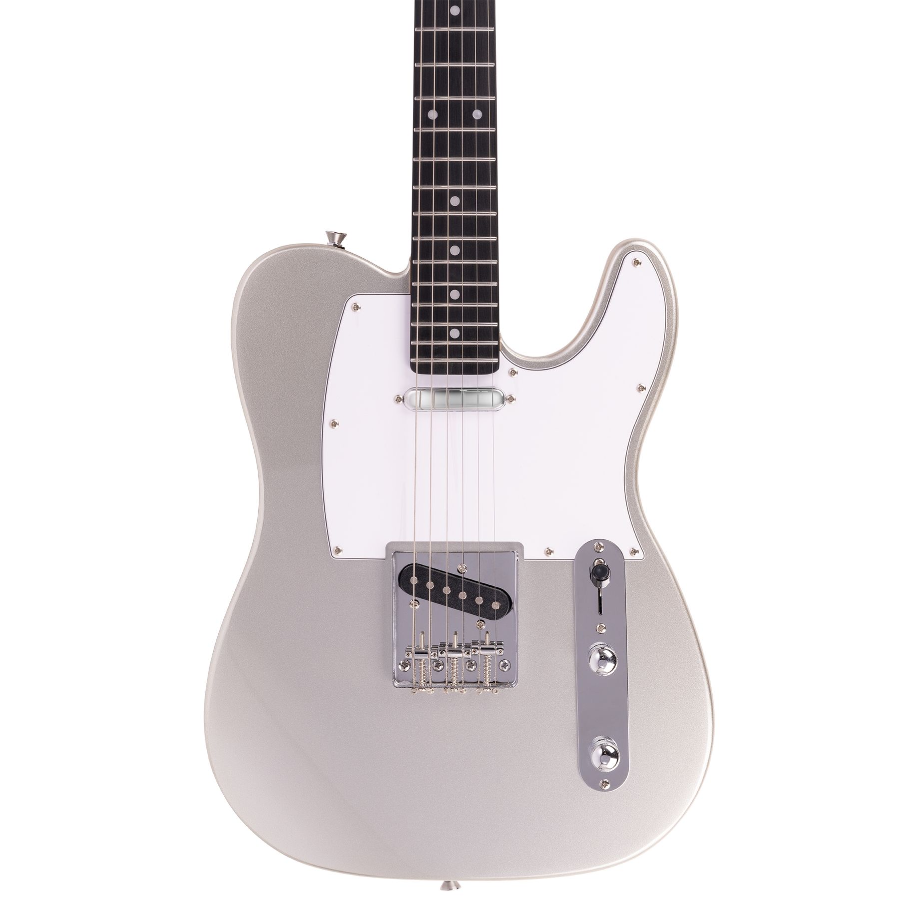 Rebel TE Electric Guitar Metallic Silver