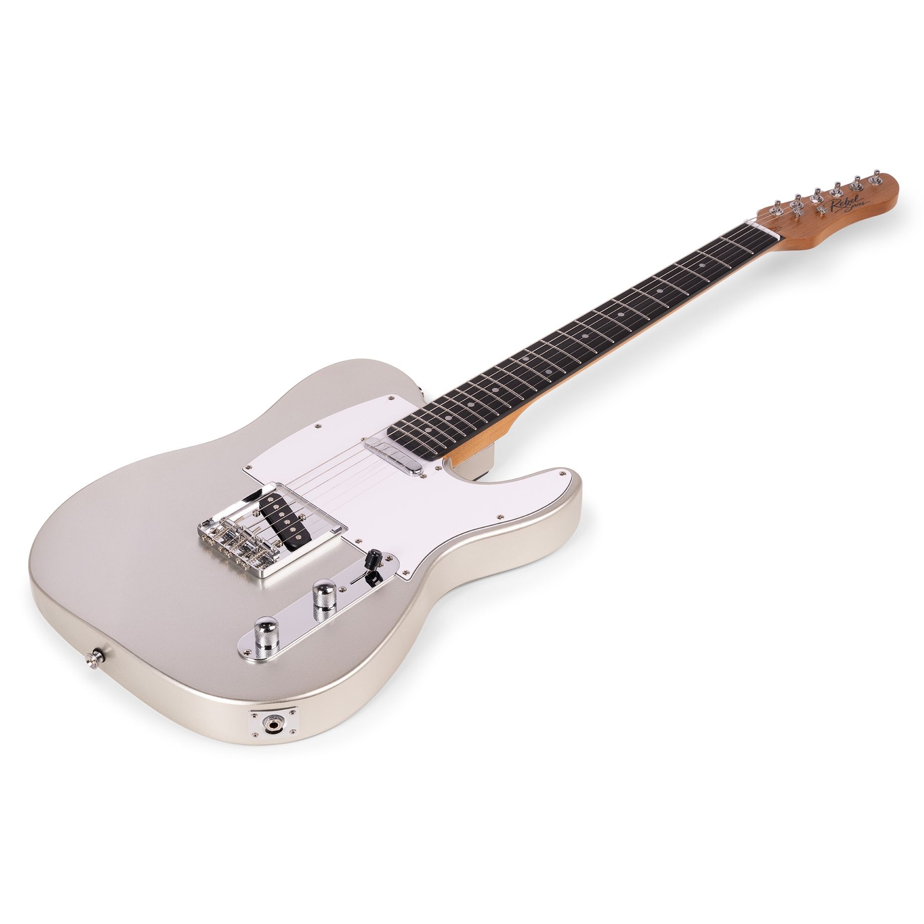 Rebel TE Electric Guitar Metallic Silver
