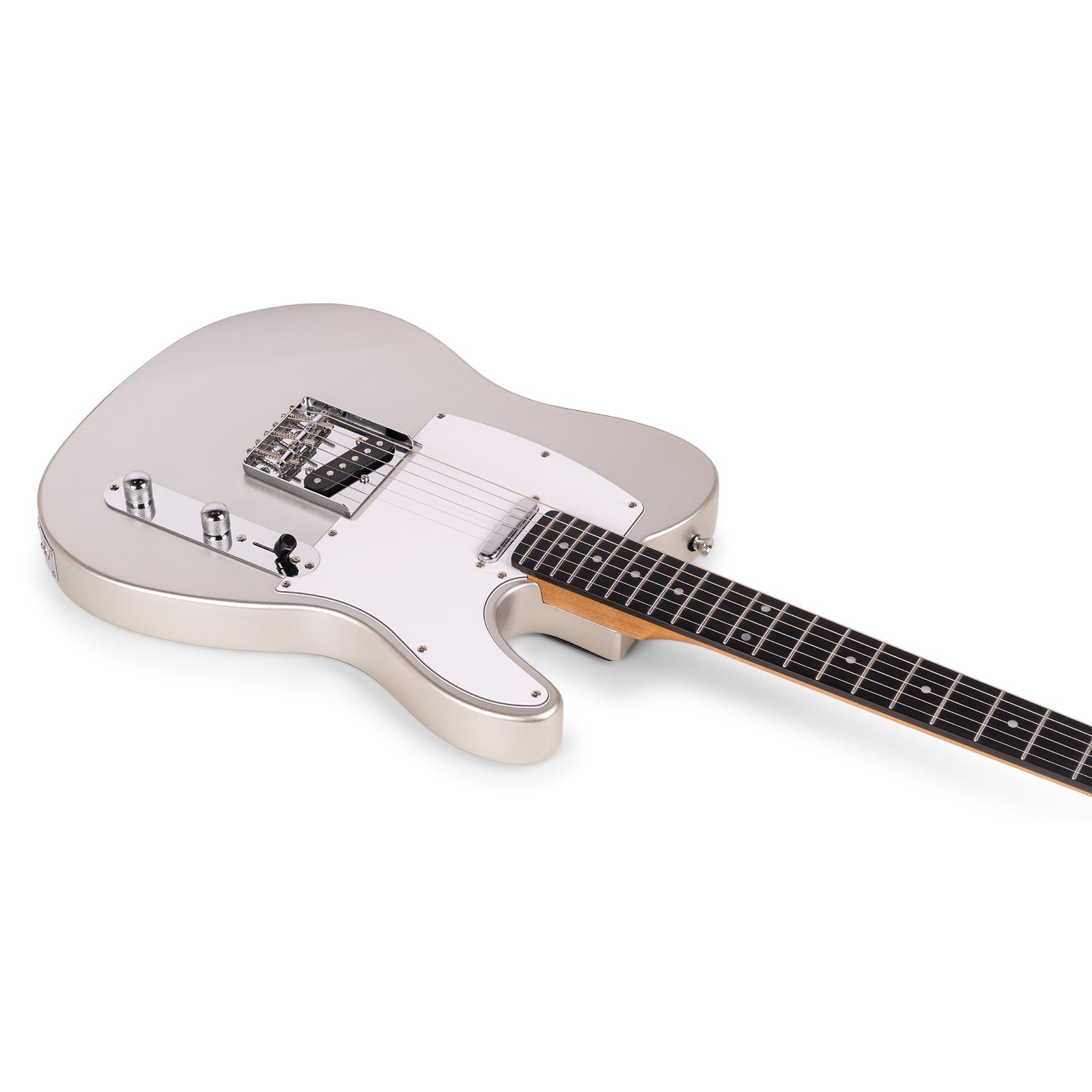 Rebel TE Electric Guitar Metallic Silver