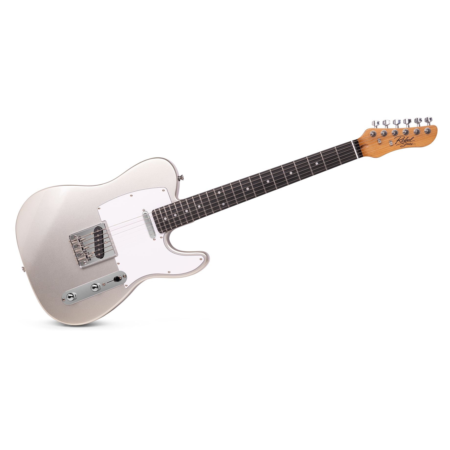 Rebel TE Electric Guitar Metallic Silver