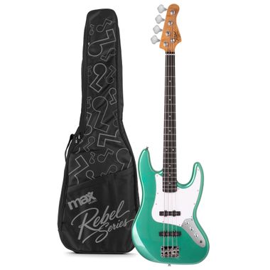 Rebel JB Bass Guitar Metallic Green