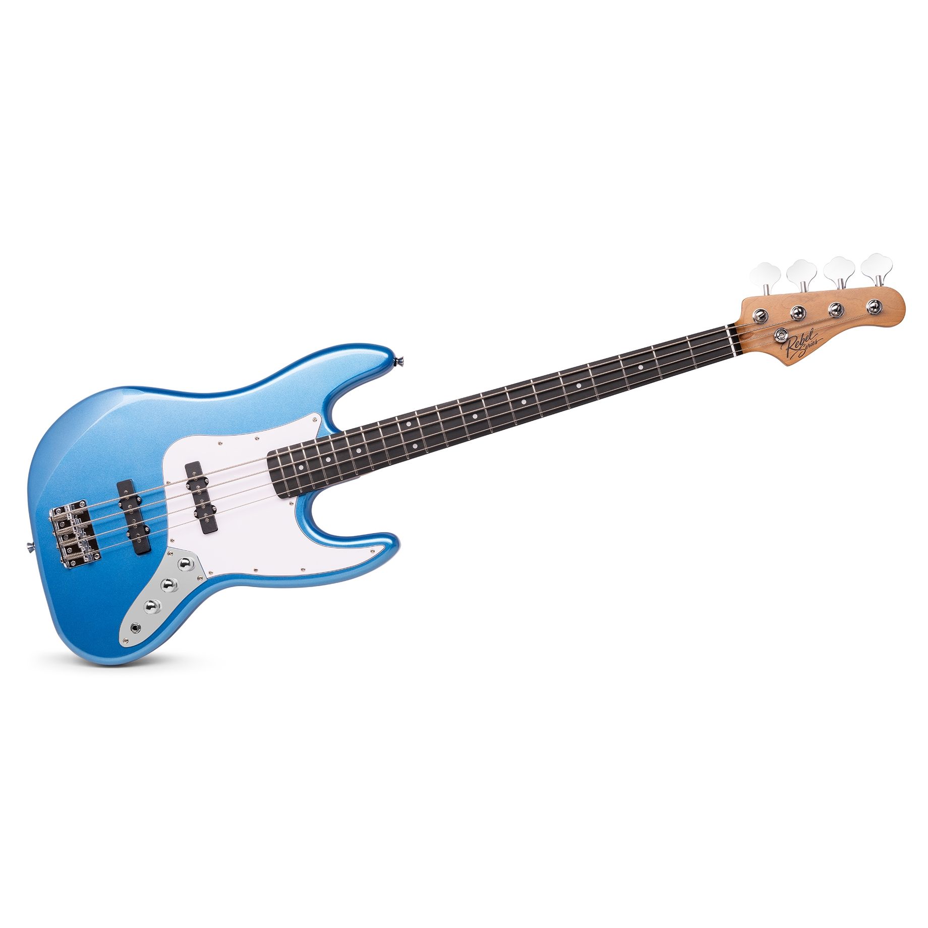 Rebel JB Bass Guitar Metallic Blue