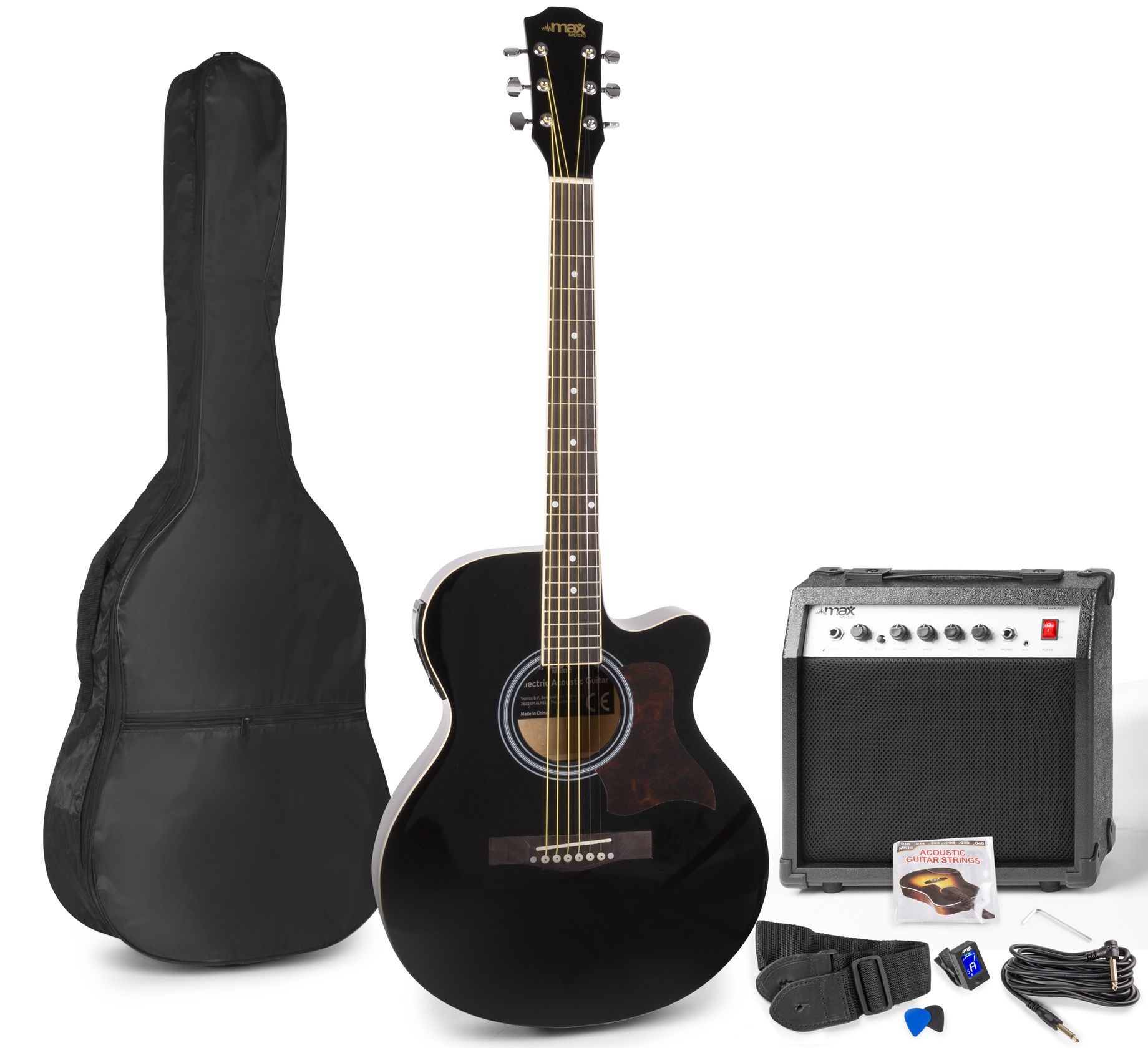 ShowKit Electric Acoustic Guitar Pack Black