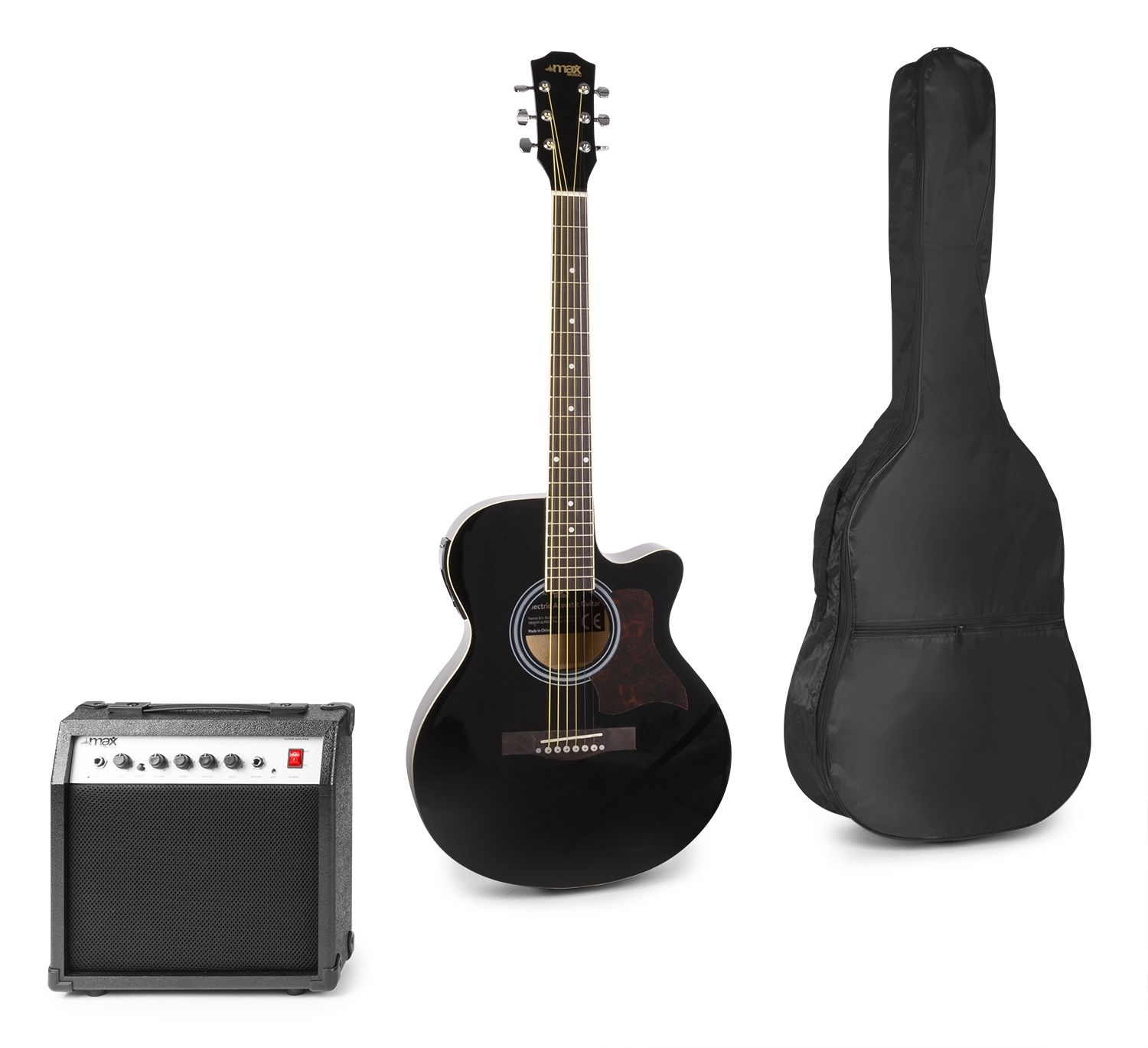 ShowKit Electric Acoustic Guitar Pack Black