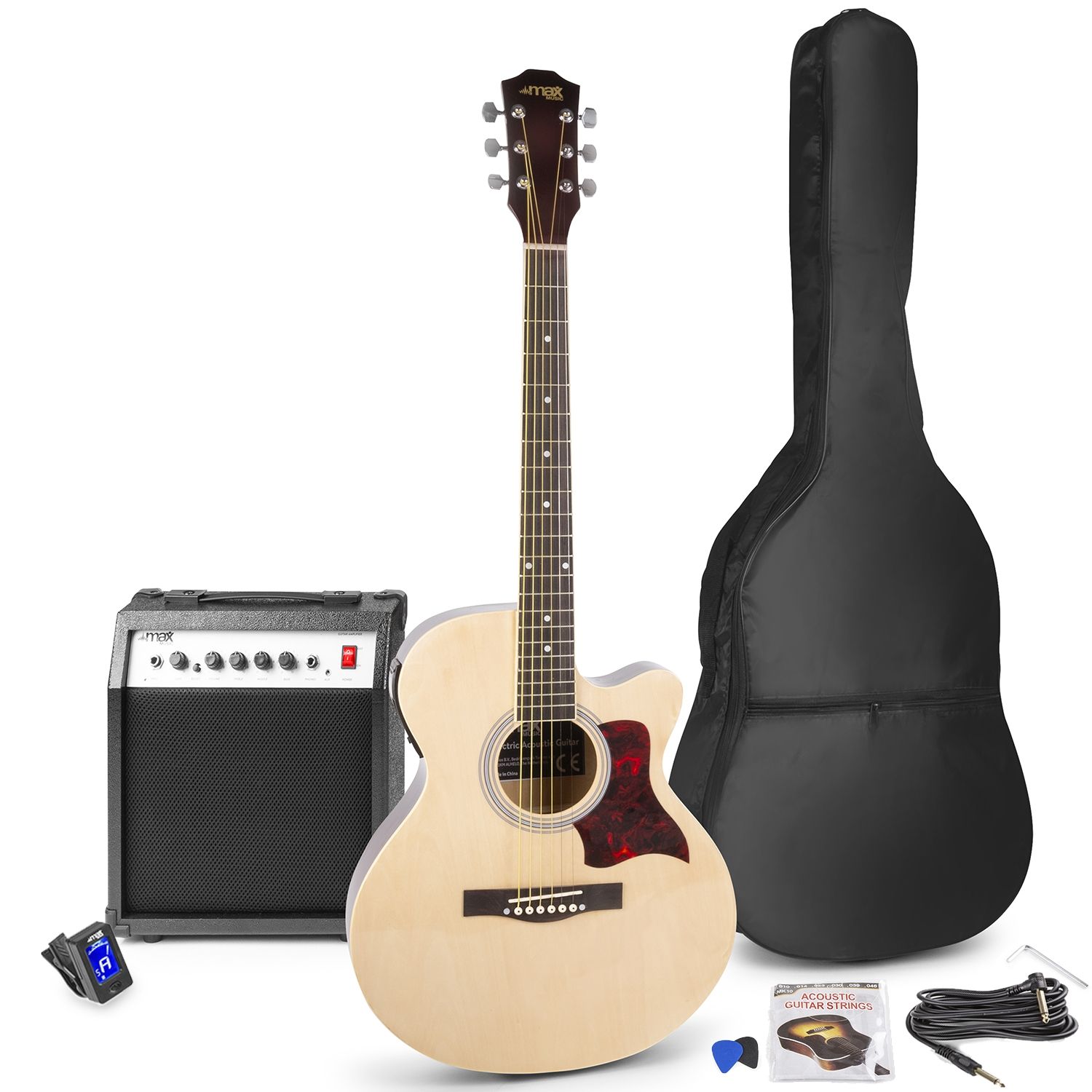 ShowKit Electric Acoustic Guitar Pack Natural
