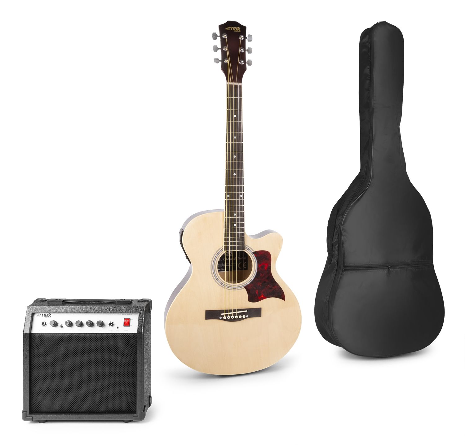ShowKit Electric Acoustic Guitar Pack Natural
