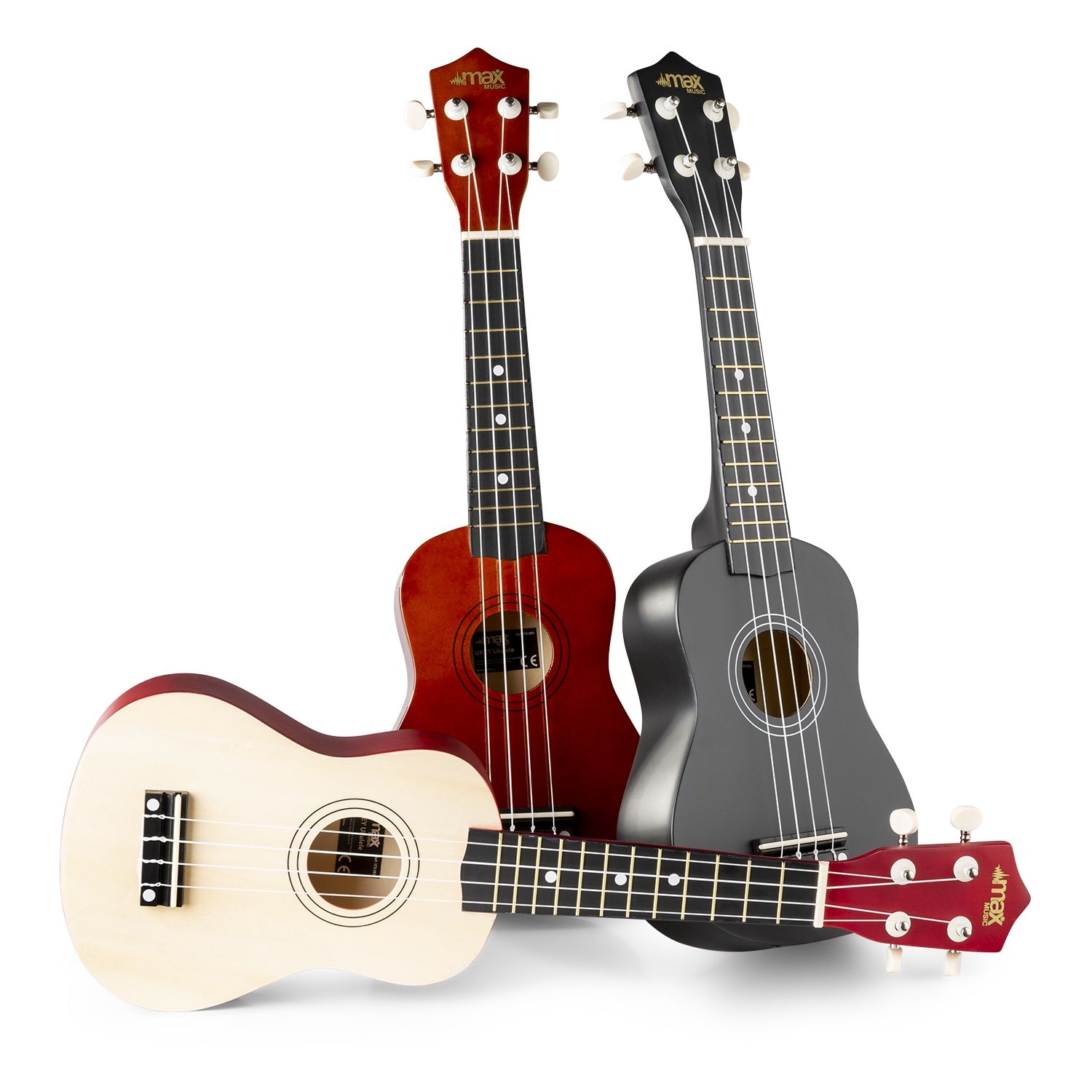 UKEY Ukulele Set Soprano 21" Natural