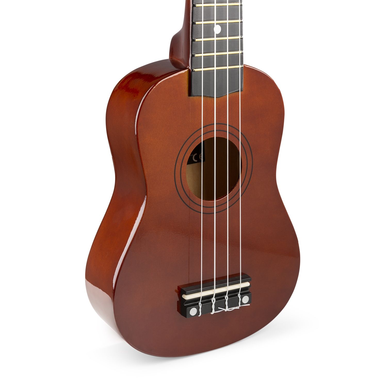 UKEY Ukulele Set Soprano 21" Dark Natural