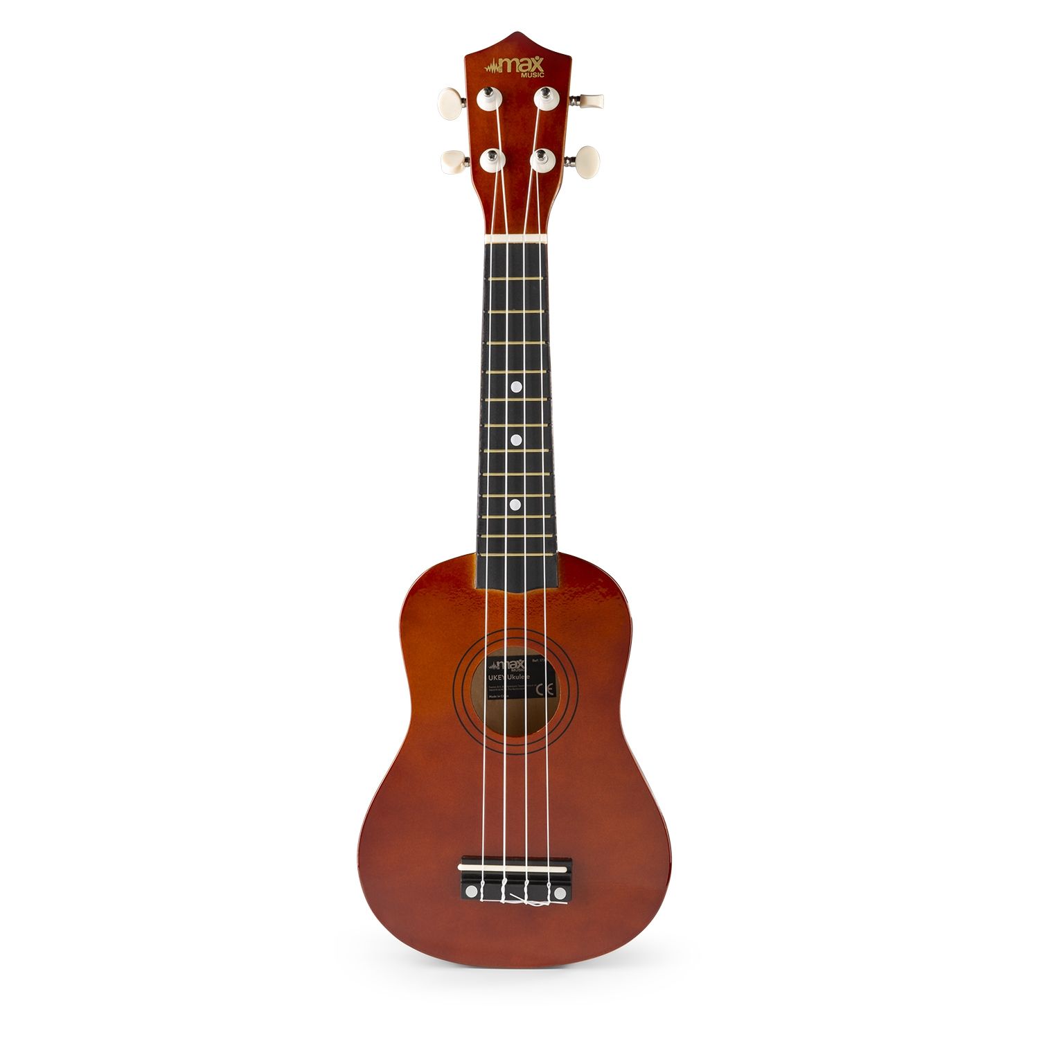 UKEY Ukulele Set Soprano 21" Dark Natural