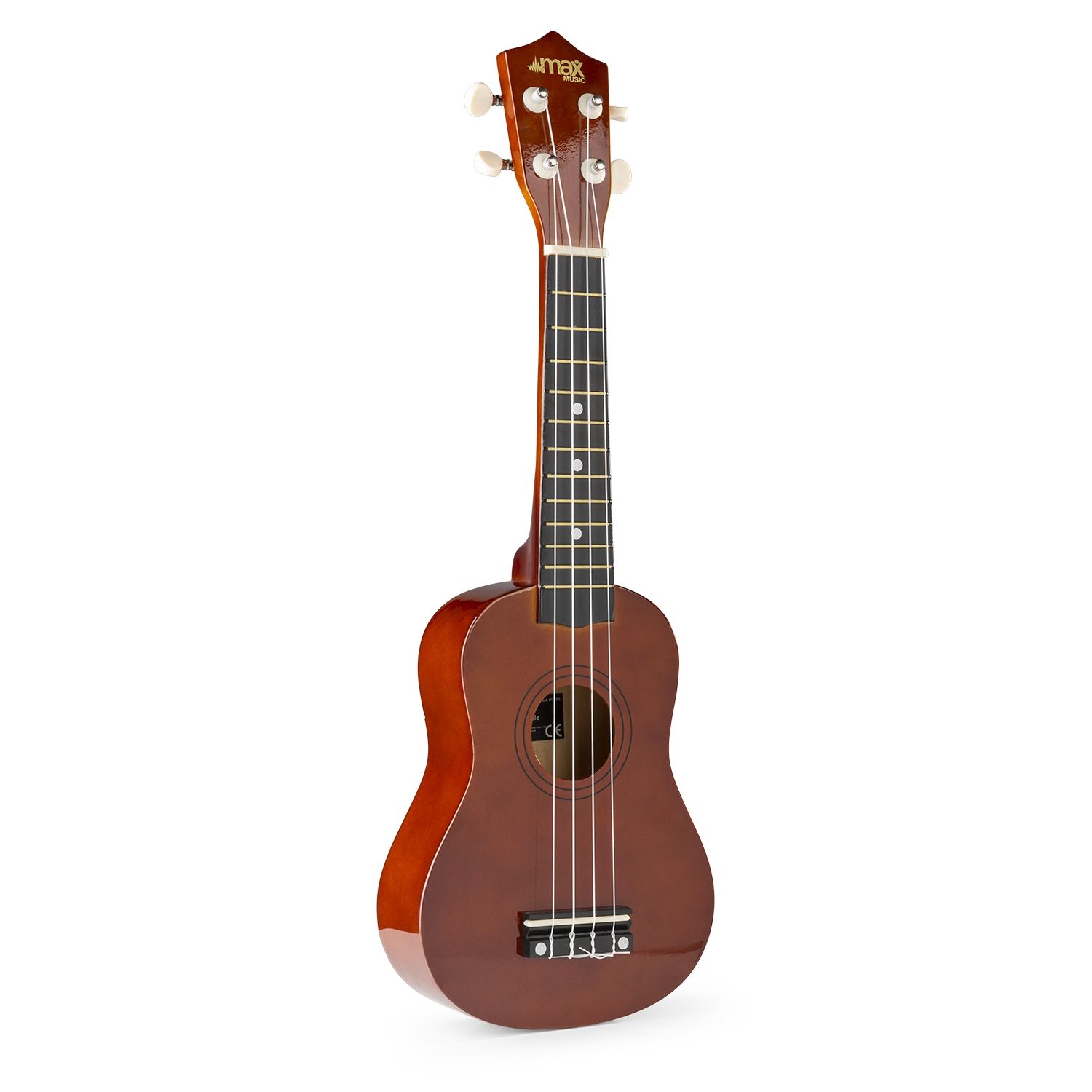 UKEY Ukulele Set Soprano 21" Dark Natural