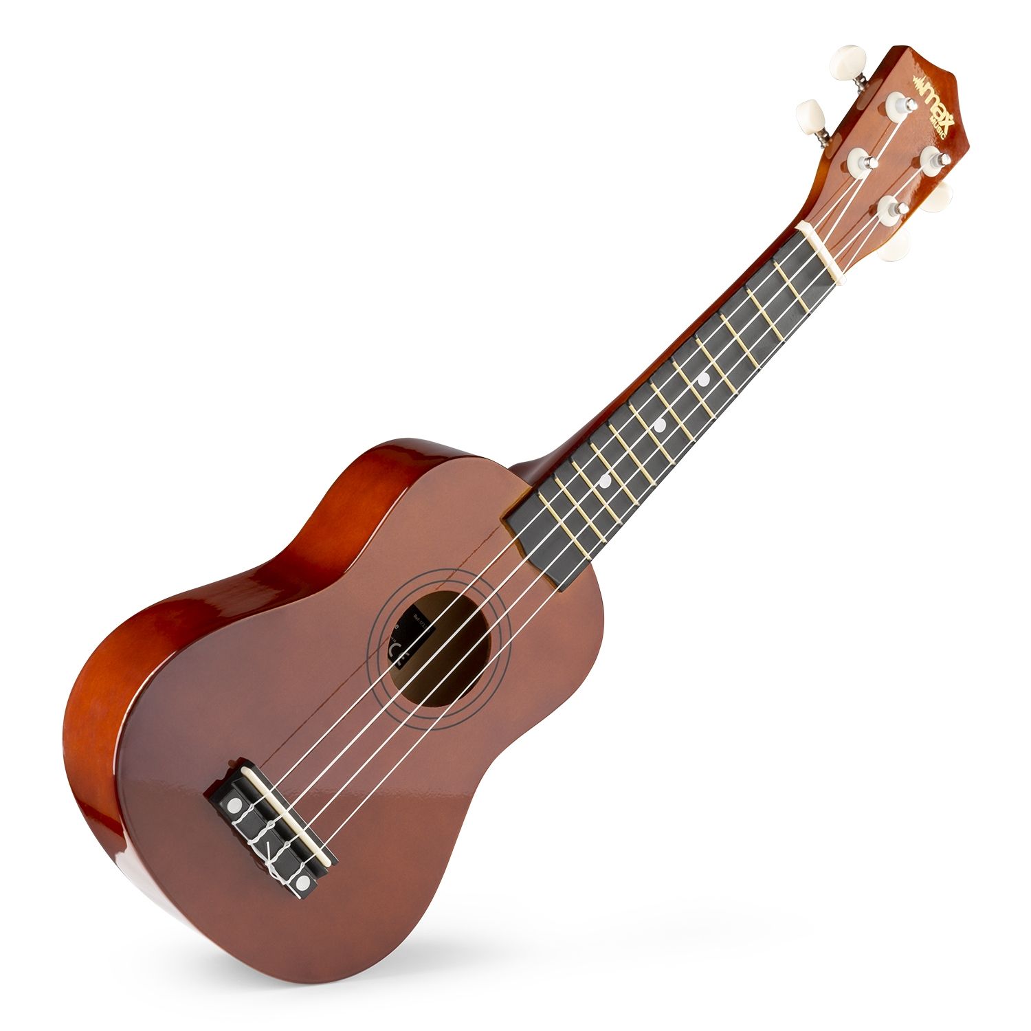 UKEY Ukulele Set Soprano 21" Dark Natural