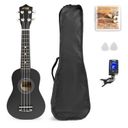 UKEY Ukulele Set Soprano 21" Black