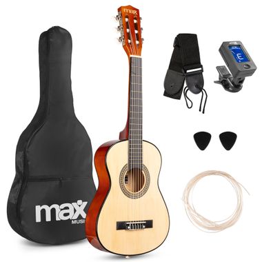SoloArt Junior 1/4 Classic Guitar Pack Natural