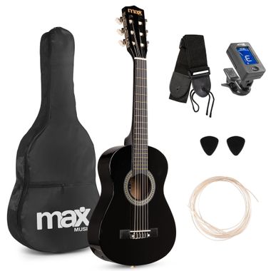 SoloArt Junior 1/4 Classic Guitar Pack Black