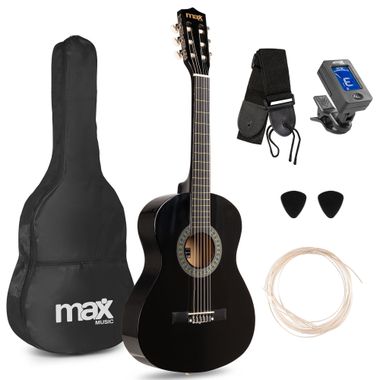 SoloArt Junior 3/4 Classic Guitar Pack Black