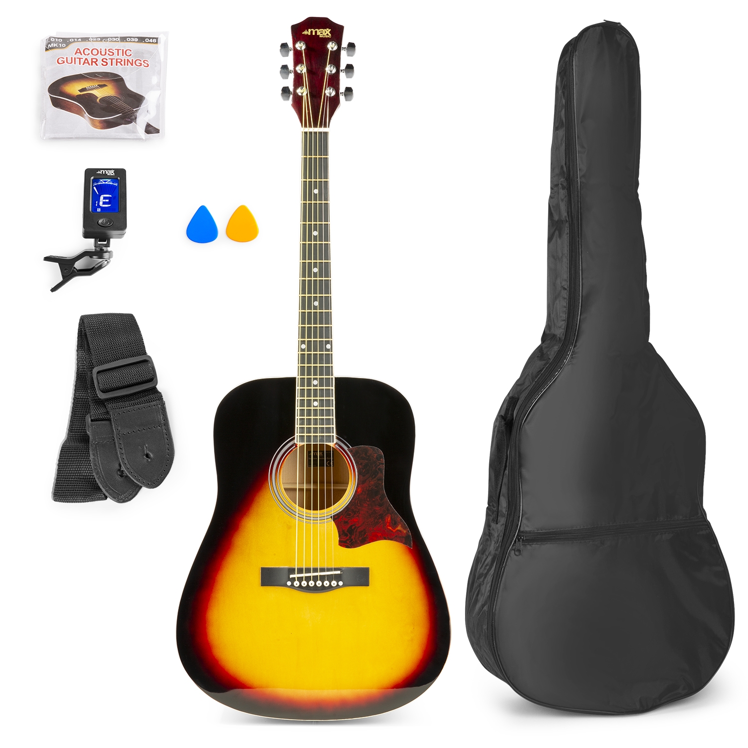 SoloJam Western Guitar Pack Sunburst