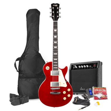 GigKit Electric Guitar Pack SC Style Dark Red