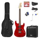 GigKit Electric Guitar Pack Quilted Style Dark Red