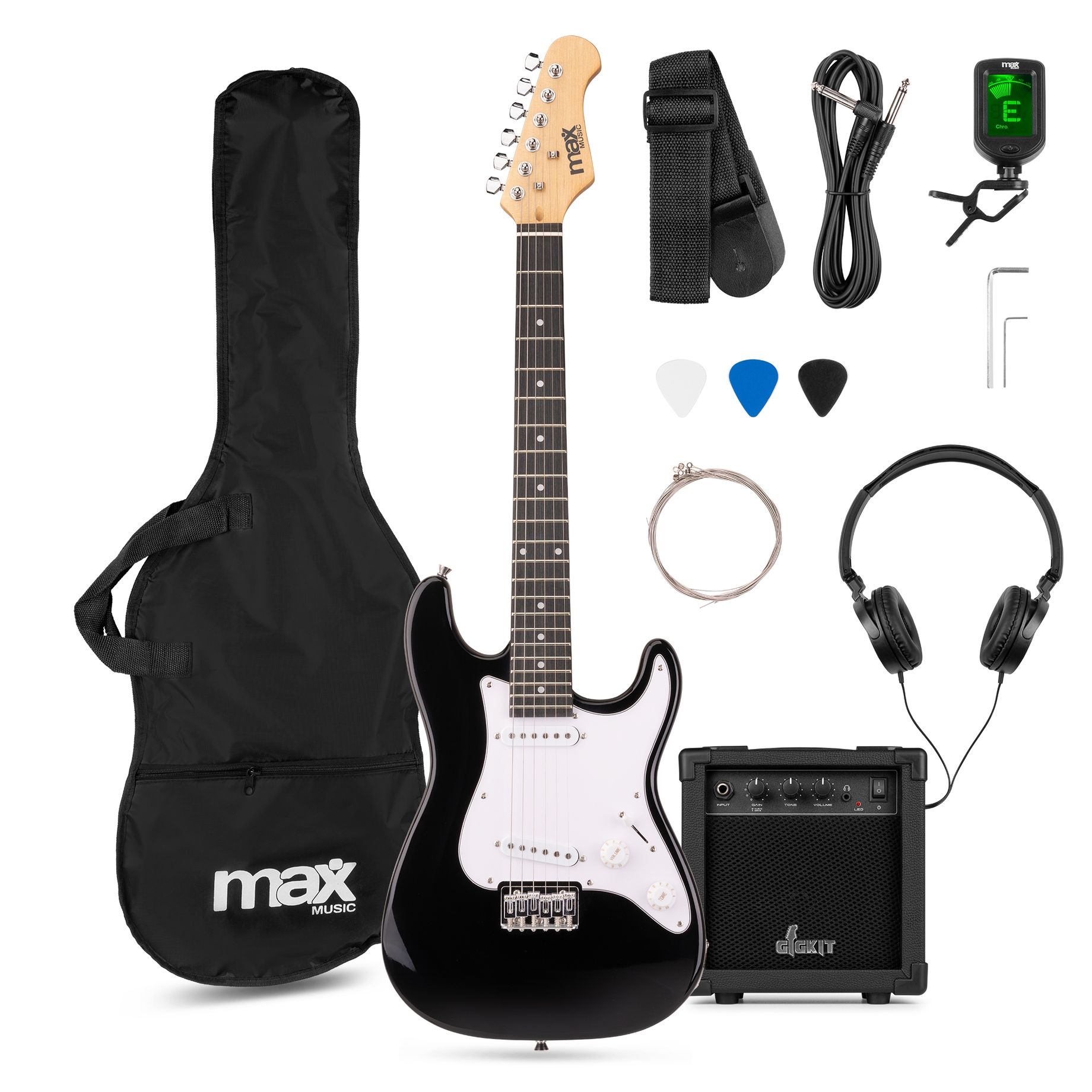 GigKit Junior Electric Guitar Pack Black 3/4