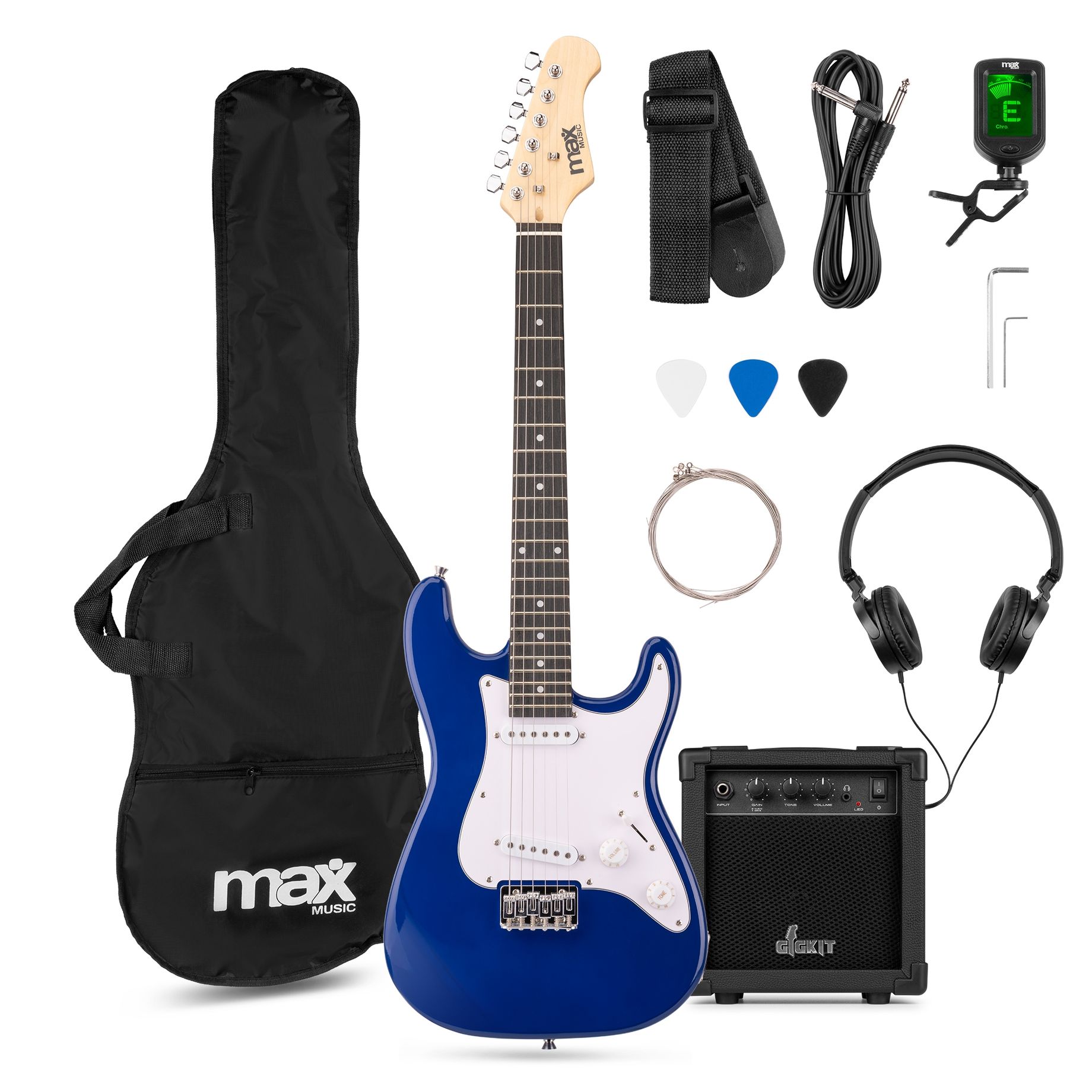 GigKit Junior Electric Guitar Pack Blue 3/4