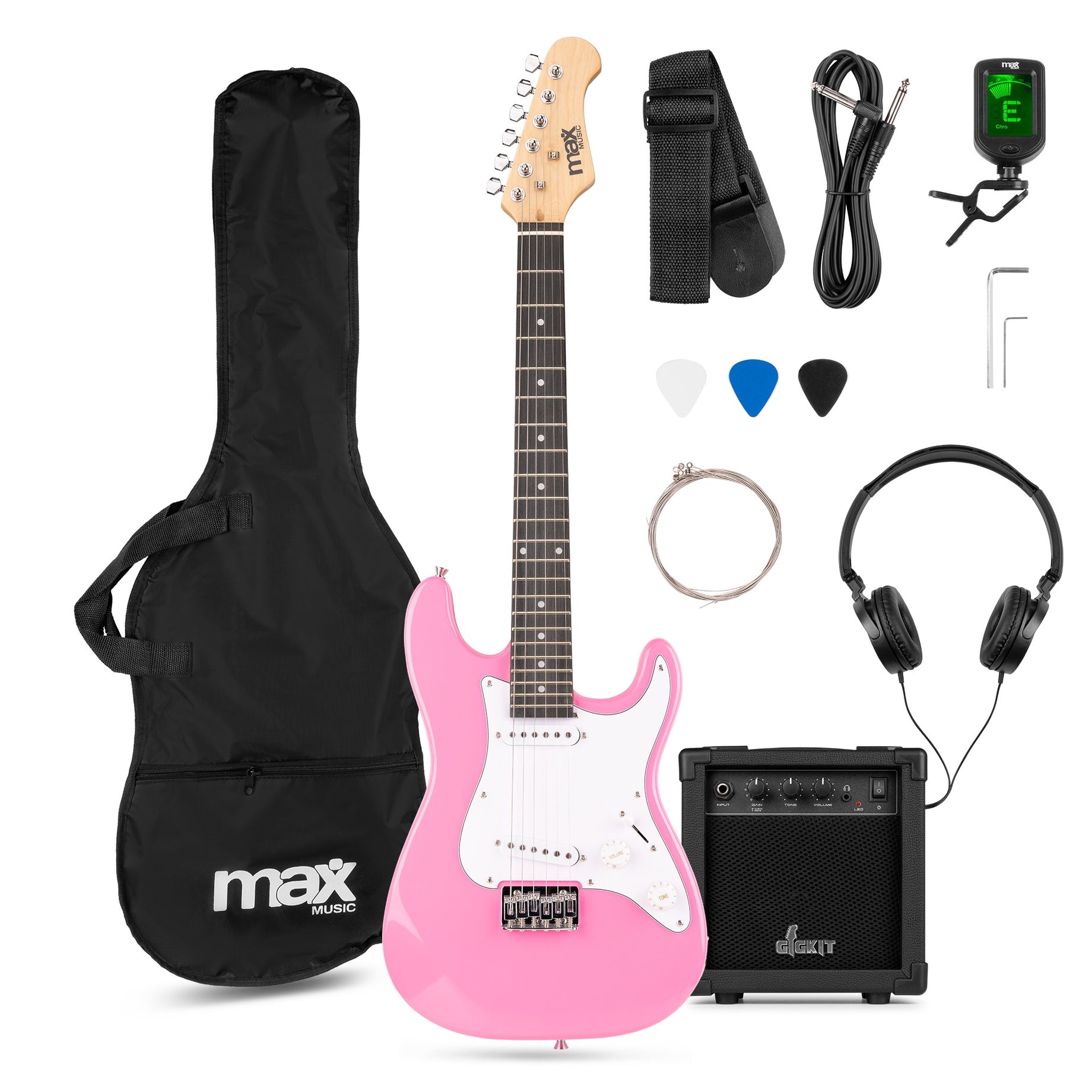 GigKit Junior Electric Guitar Pack Pink 3/4