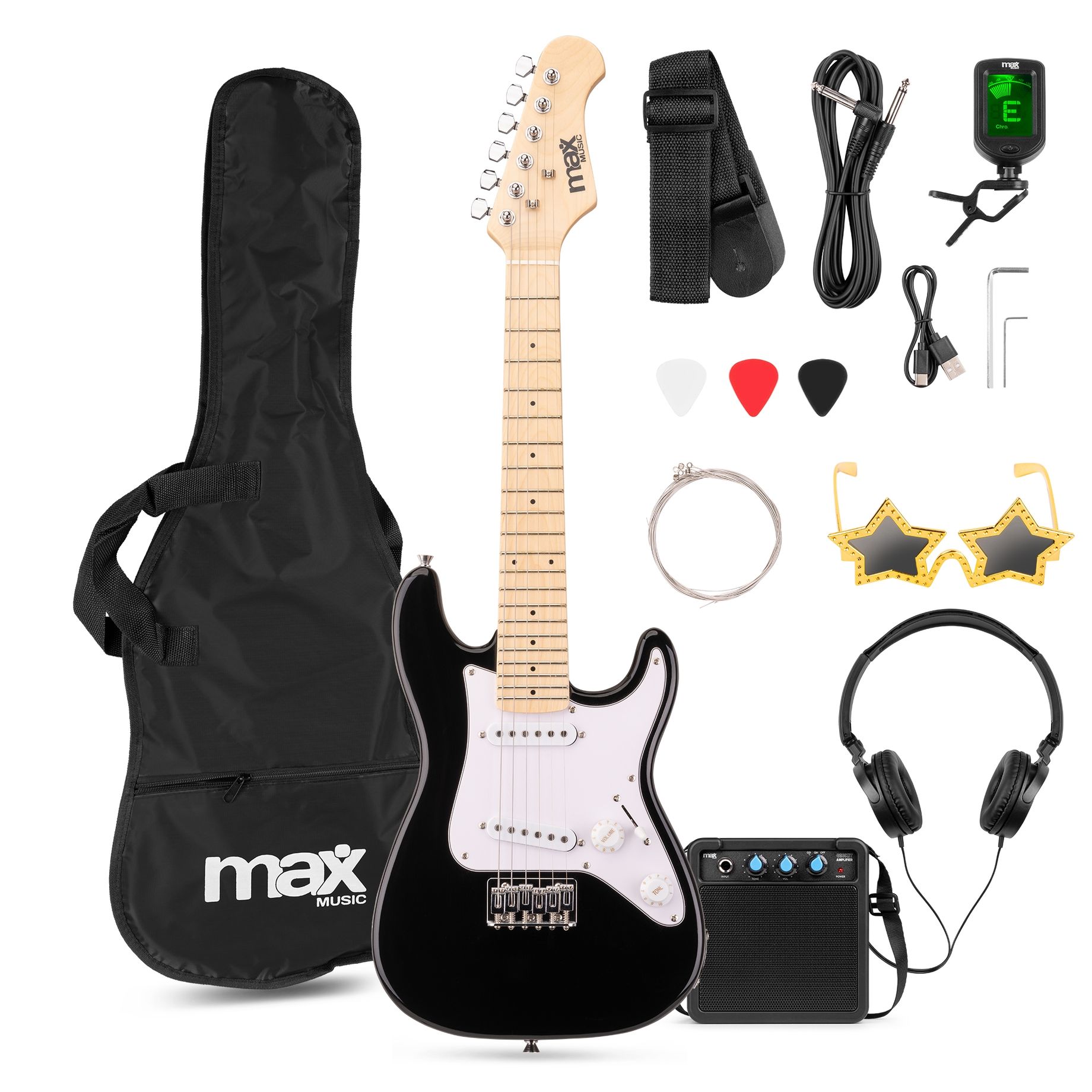 GigKit Junior Electric Guitar Pack Black 1/4