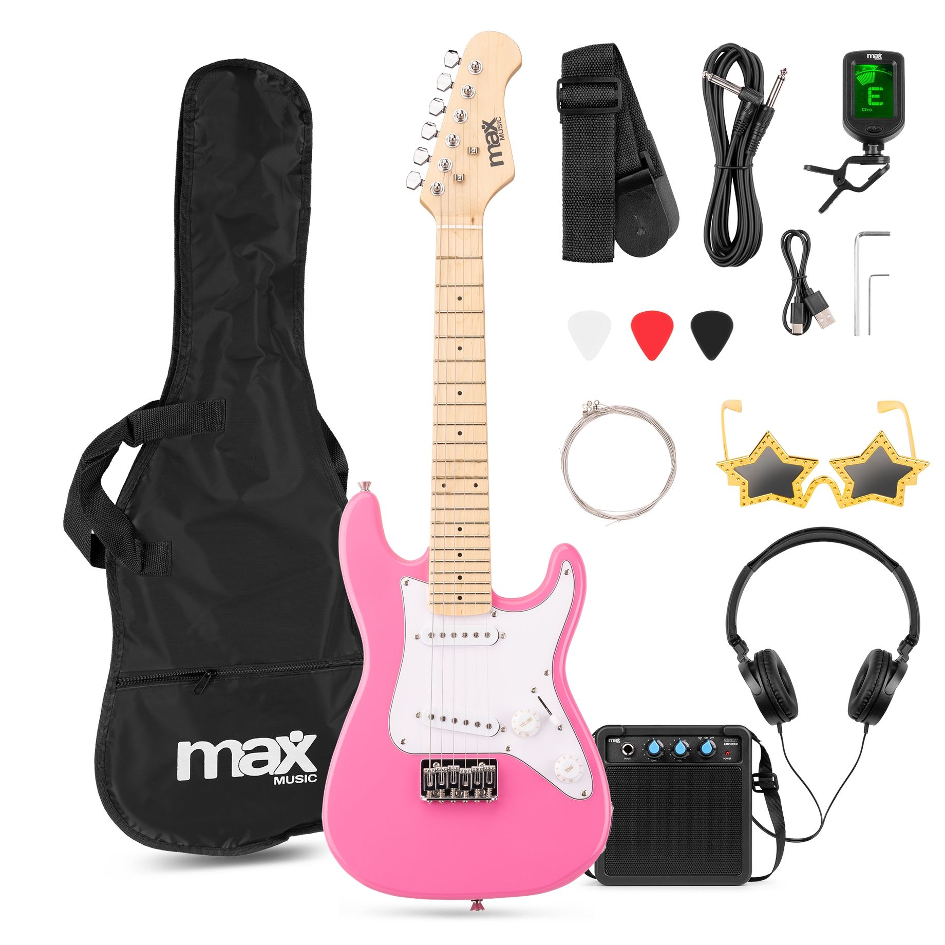 GigKit Junior Electric Guitar Pack Pink 1/4