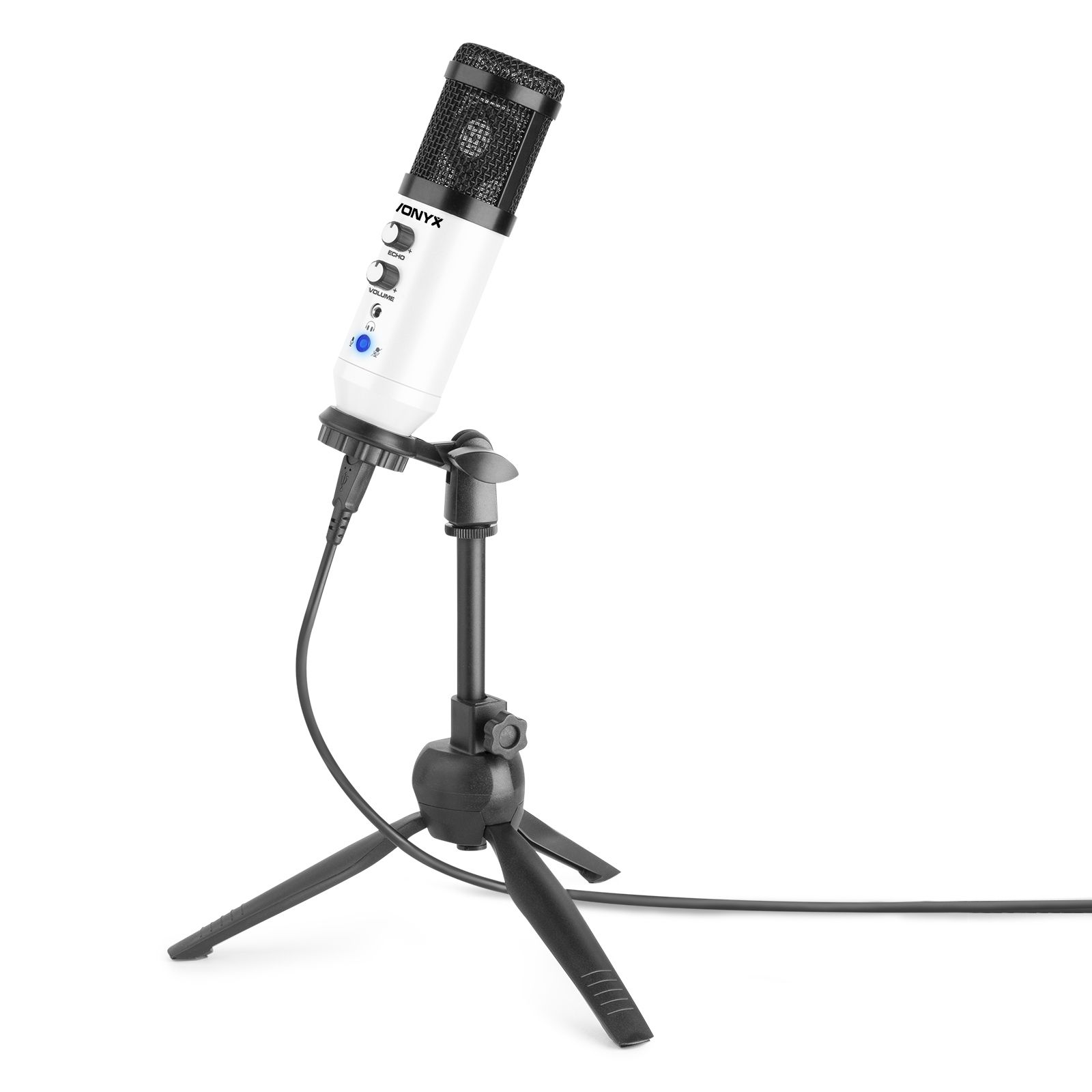 CM320W Studio Microphone USB White with Echo
