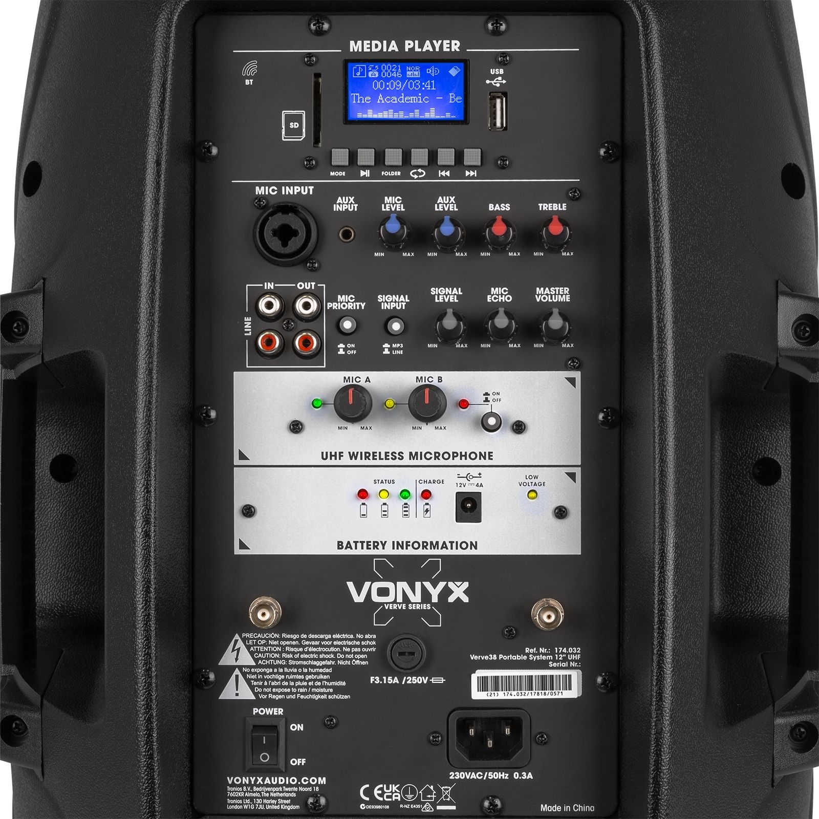 Verve38 Portable Sound System 12”