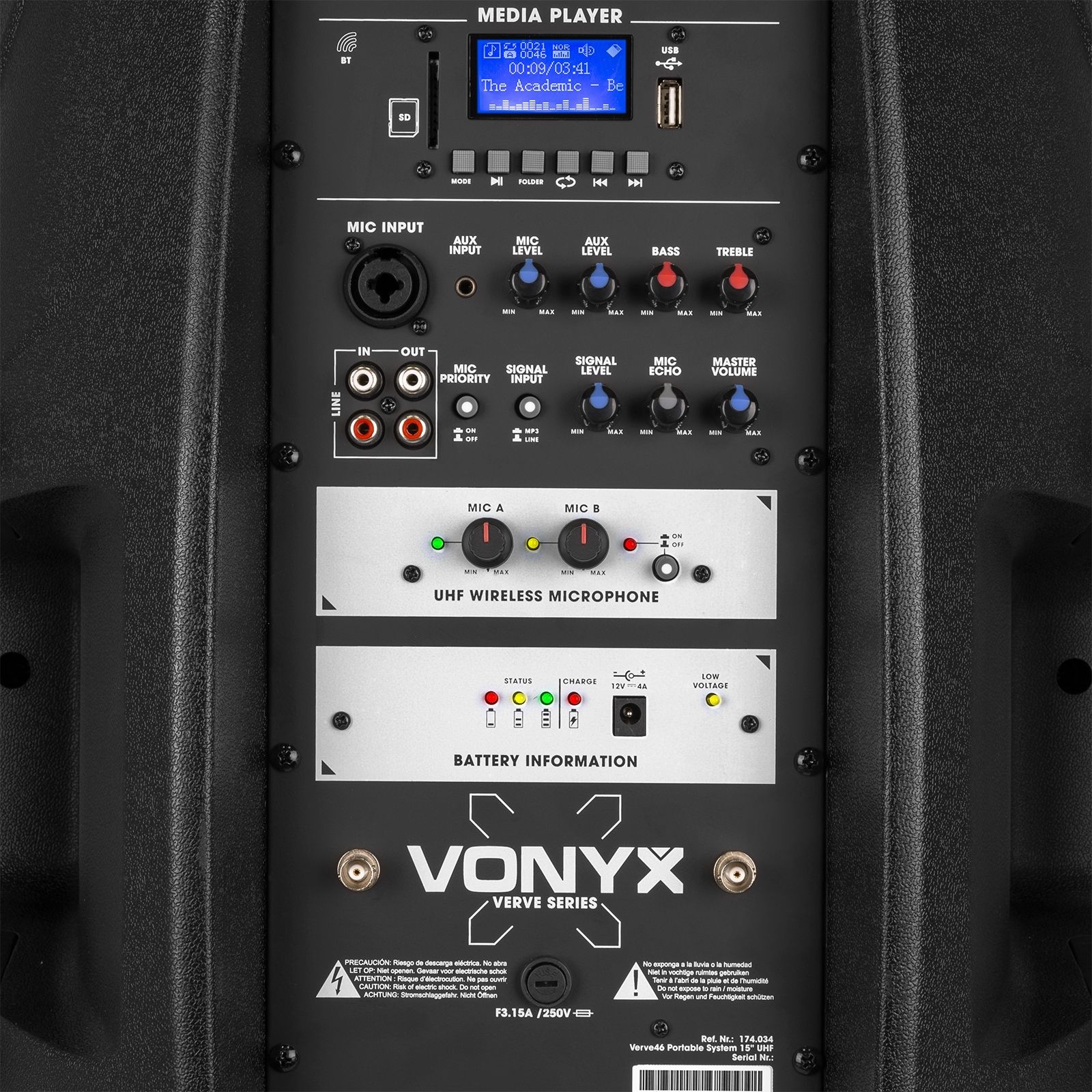 Verve46 Portable Sound System 15”