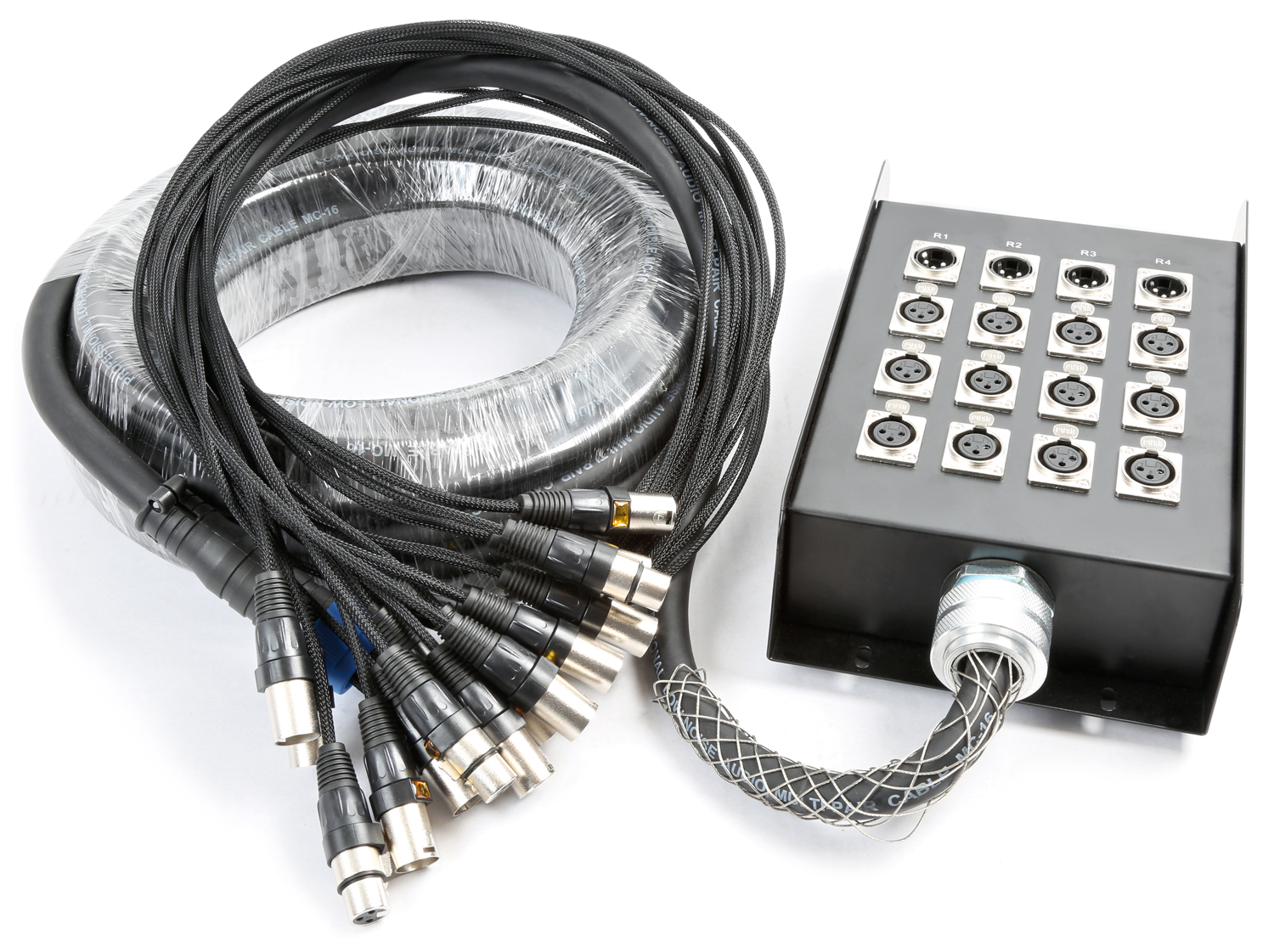 CX160 Stage Snake 12-in 4-out XLR 15 metres
