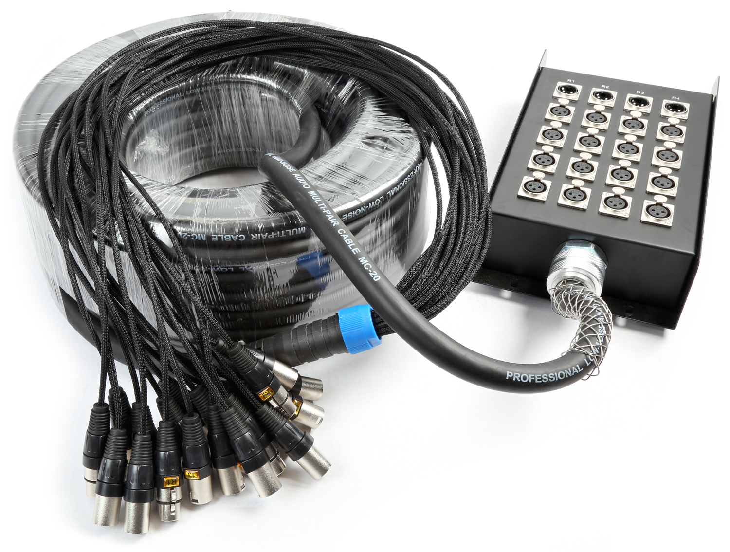 CX164 Stage Snake 16-in 4-out XLR 30 metres