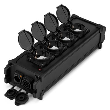 PSB45 Power Splitter Box P-Con TR IN/OUT - OUT + 4x SHUKO