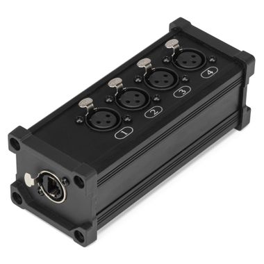 CX187 RJ45 to 4x XLR3F Splitter Box
