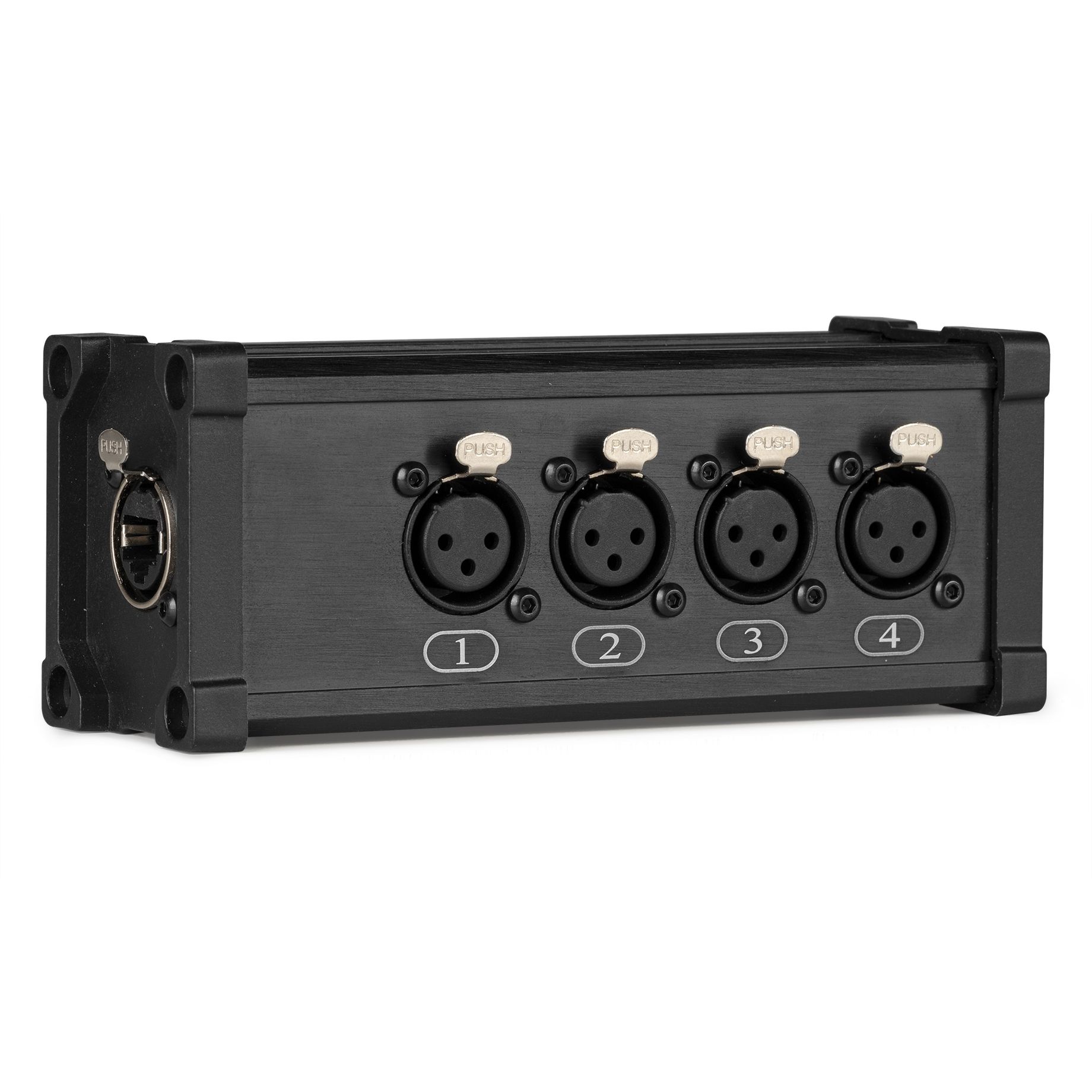 CX187 RJ45 to 4x XLR3F Splitter Box	