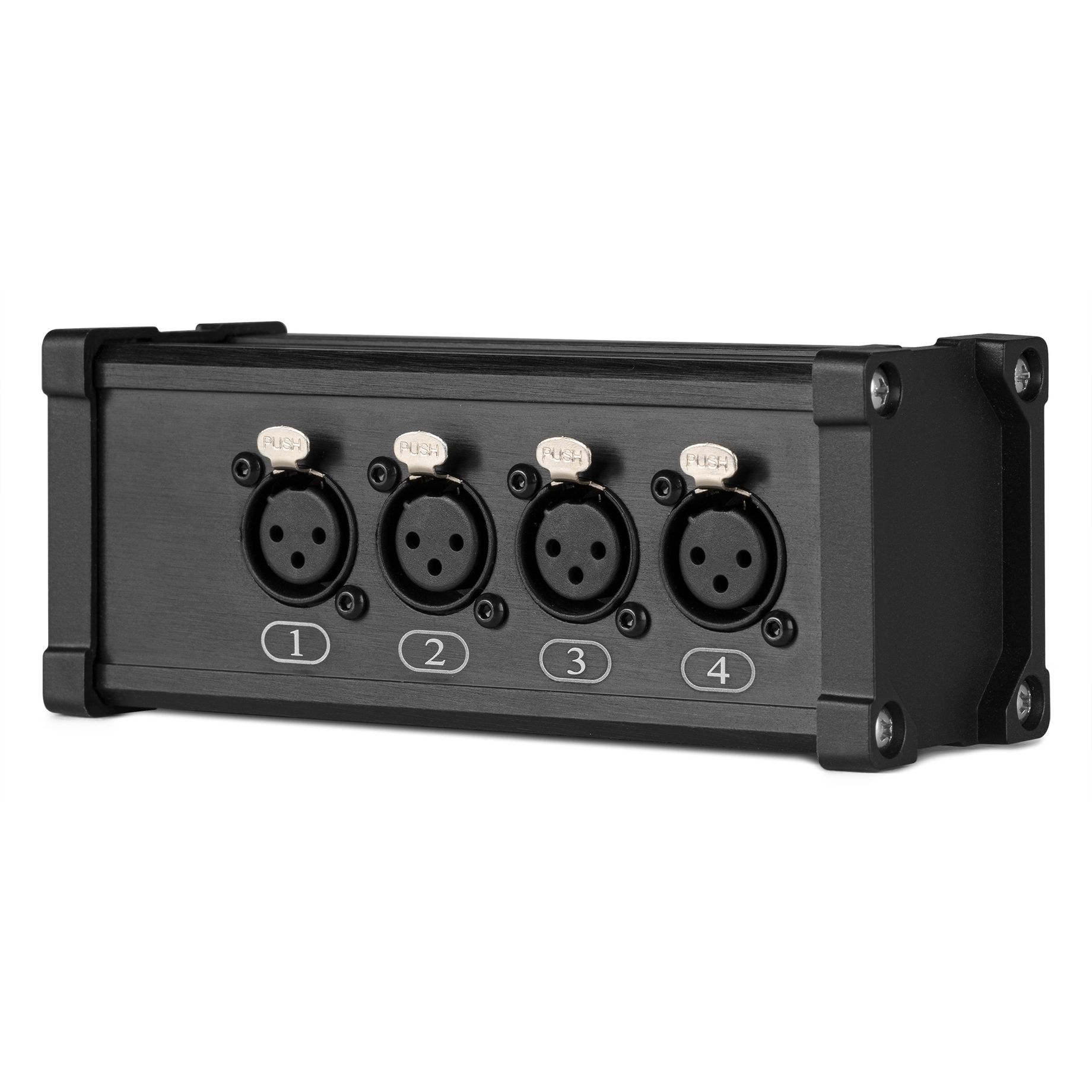 CX187 RJ45 to 4x XLR3F Splitter Box	