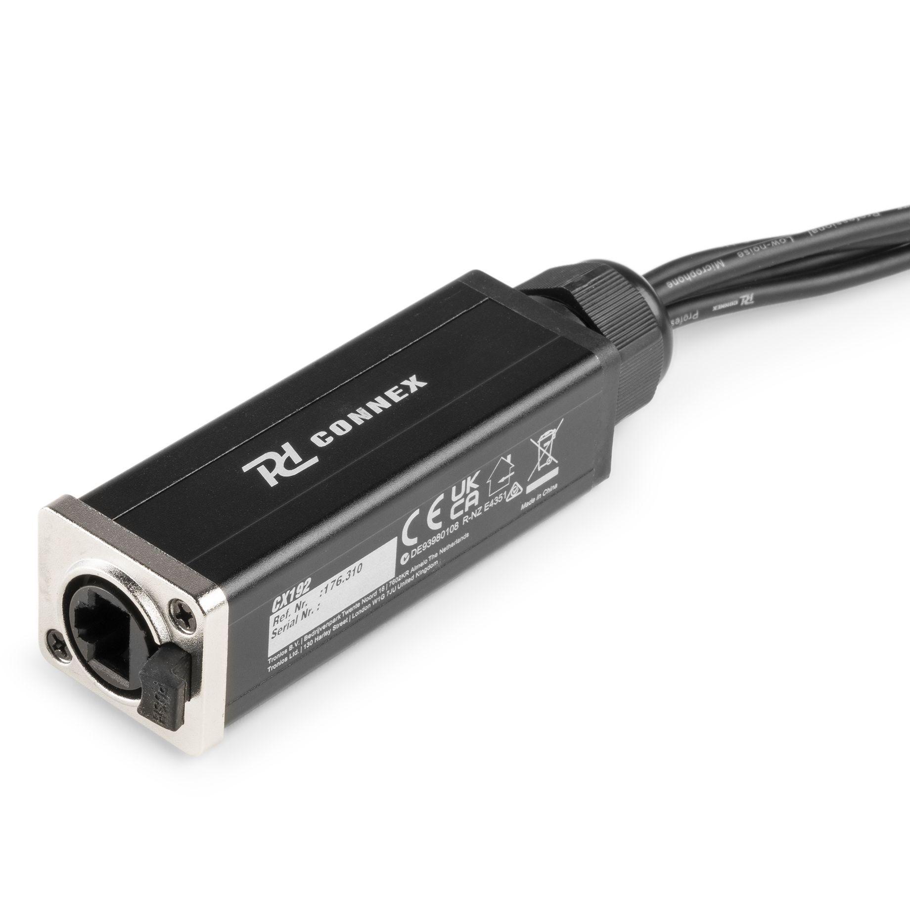 CX192 RJ45 to 4xXLR3F Cable Splitter 0.7m	