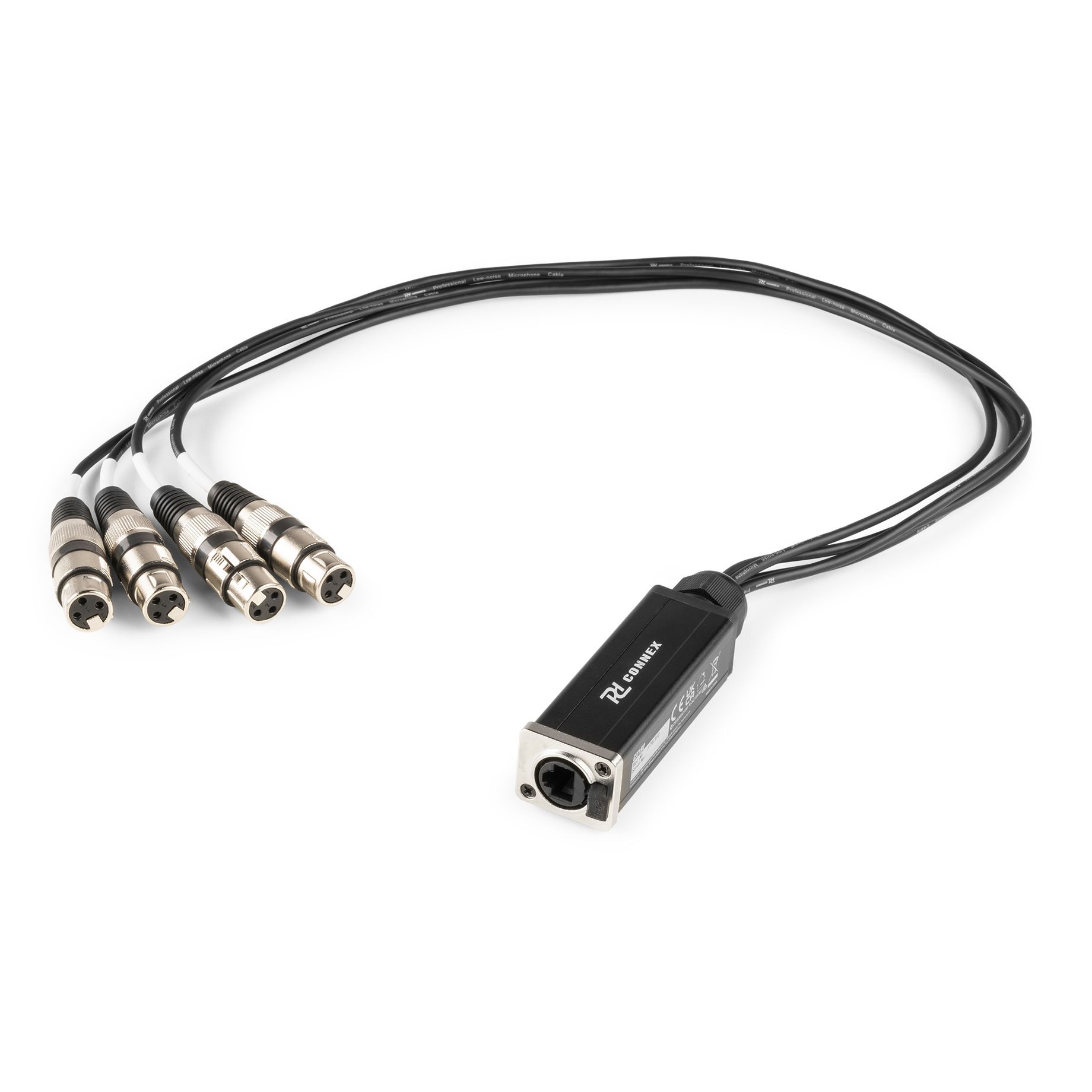 CX192 RJ45 to 4xXLR3F Cable Splitter 0.7m	