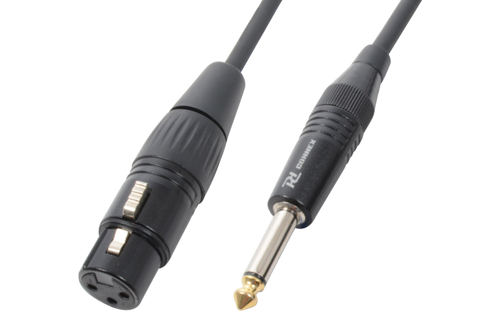 CX40 Cable XLR Female-6.3 Mono  Black