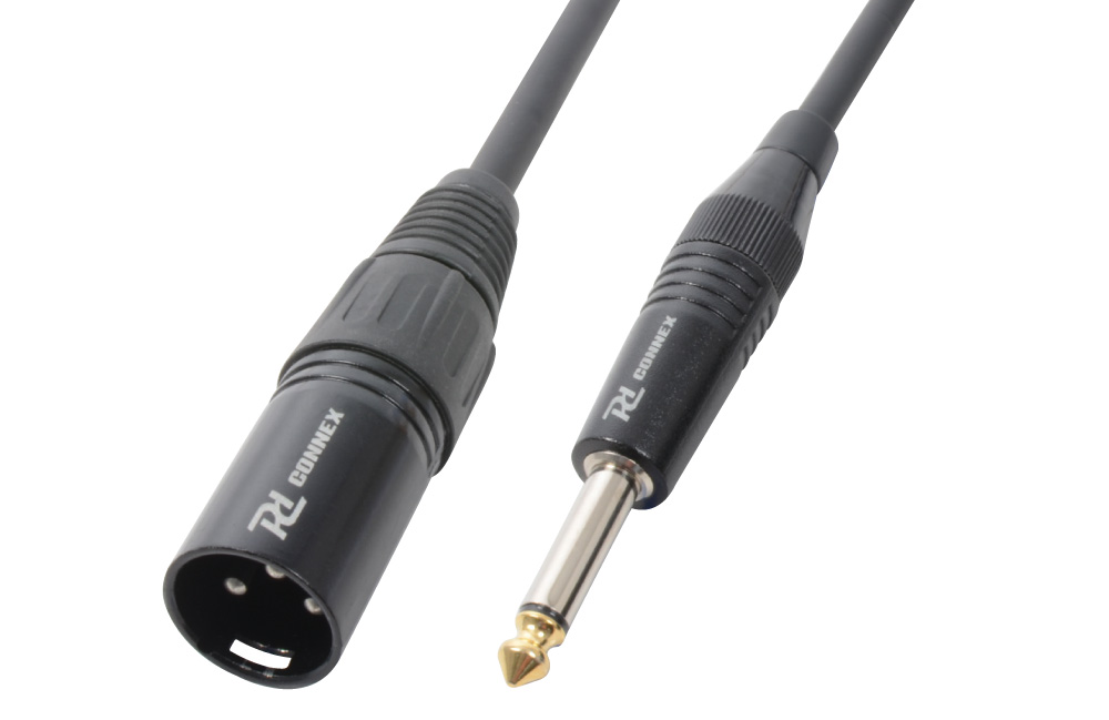 CX38 Cable XLR male/6.3 mono Black