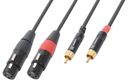CX68-6 Cable 2xXLR Female-2xRCA Male 6.0m